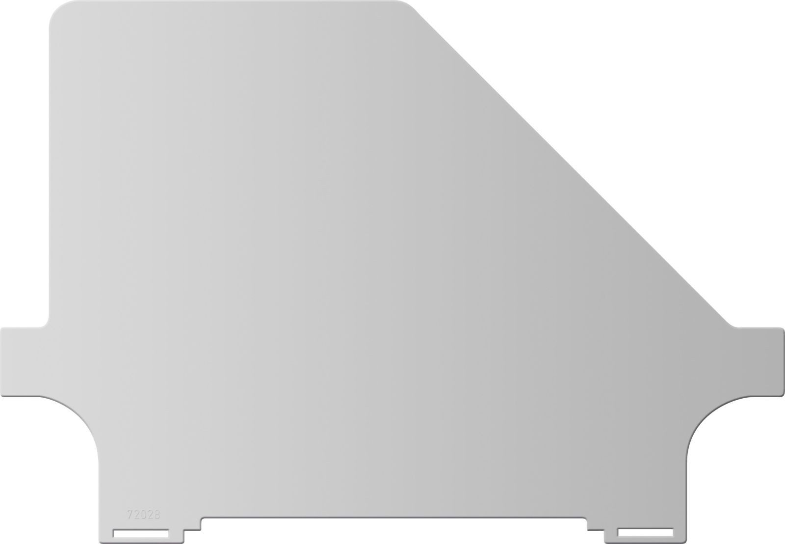 HELIT Karteikasten Schwenkstütze A5 quer lichtgrau