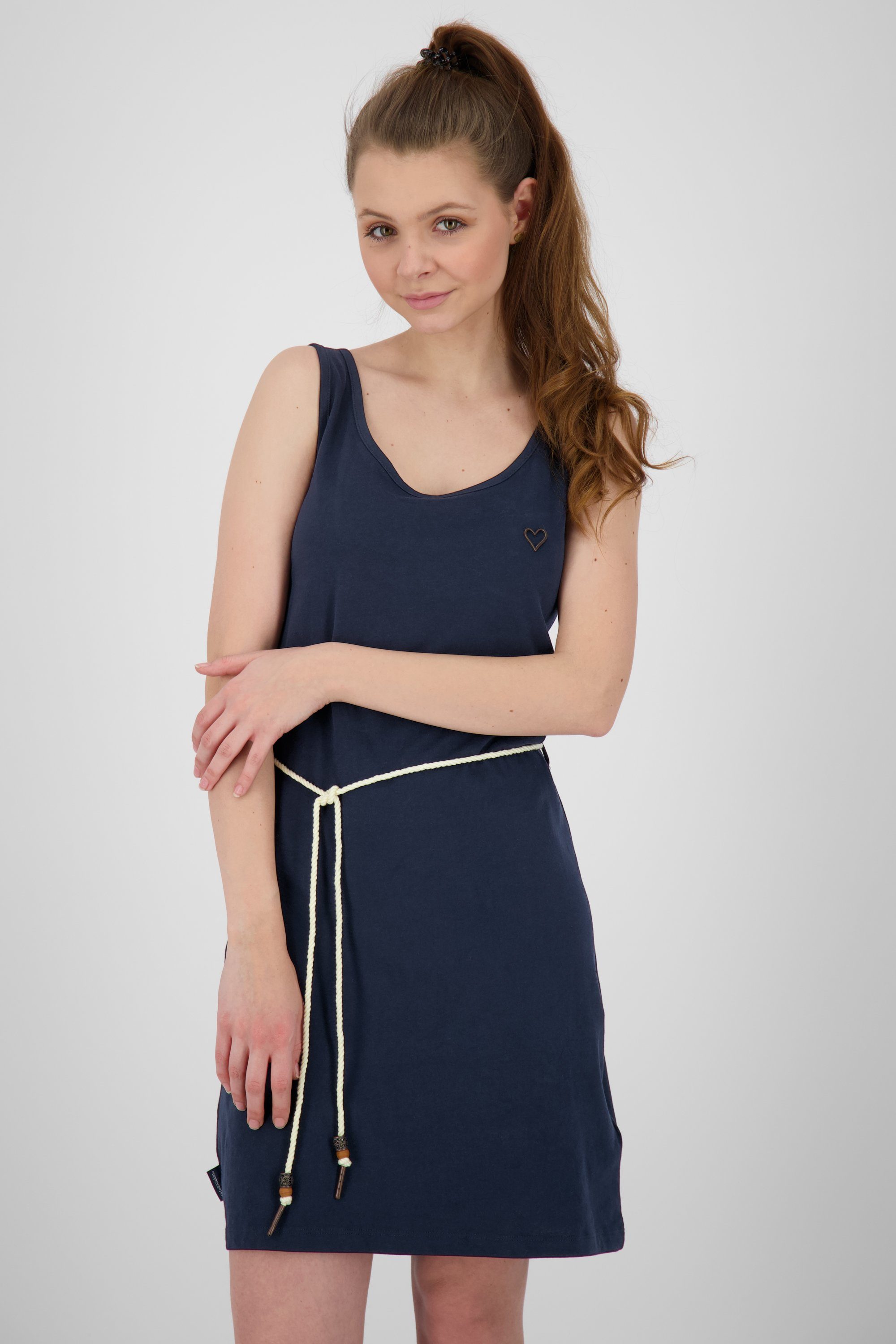 & Sommerkleid, Damen Alife Kleid JenniferAK marine Blusenkleid Dress Kickin