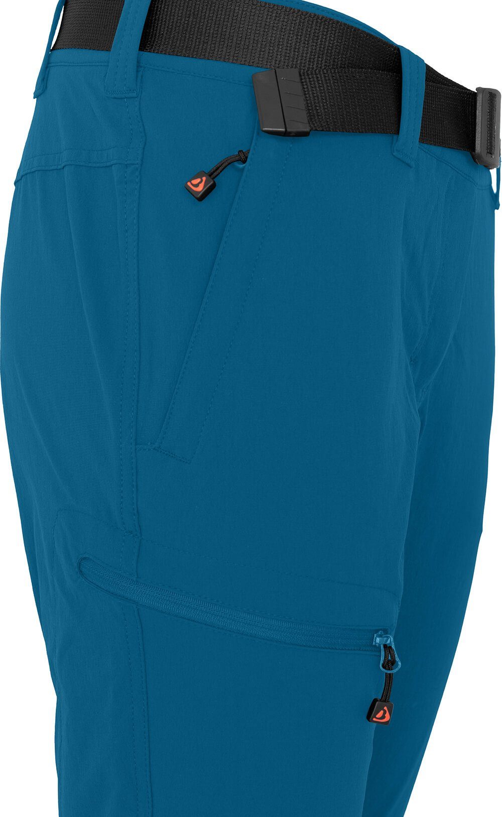 Outdoorhose BARLEE Damen Saphir vielseitig, Bergson pflegeleicht, 3/4 Capri blau (slim) Normalgrößen, Wanderhose,