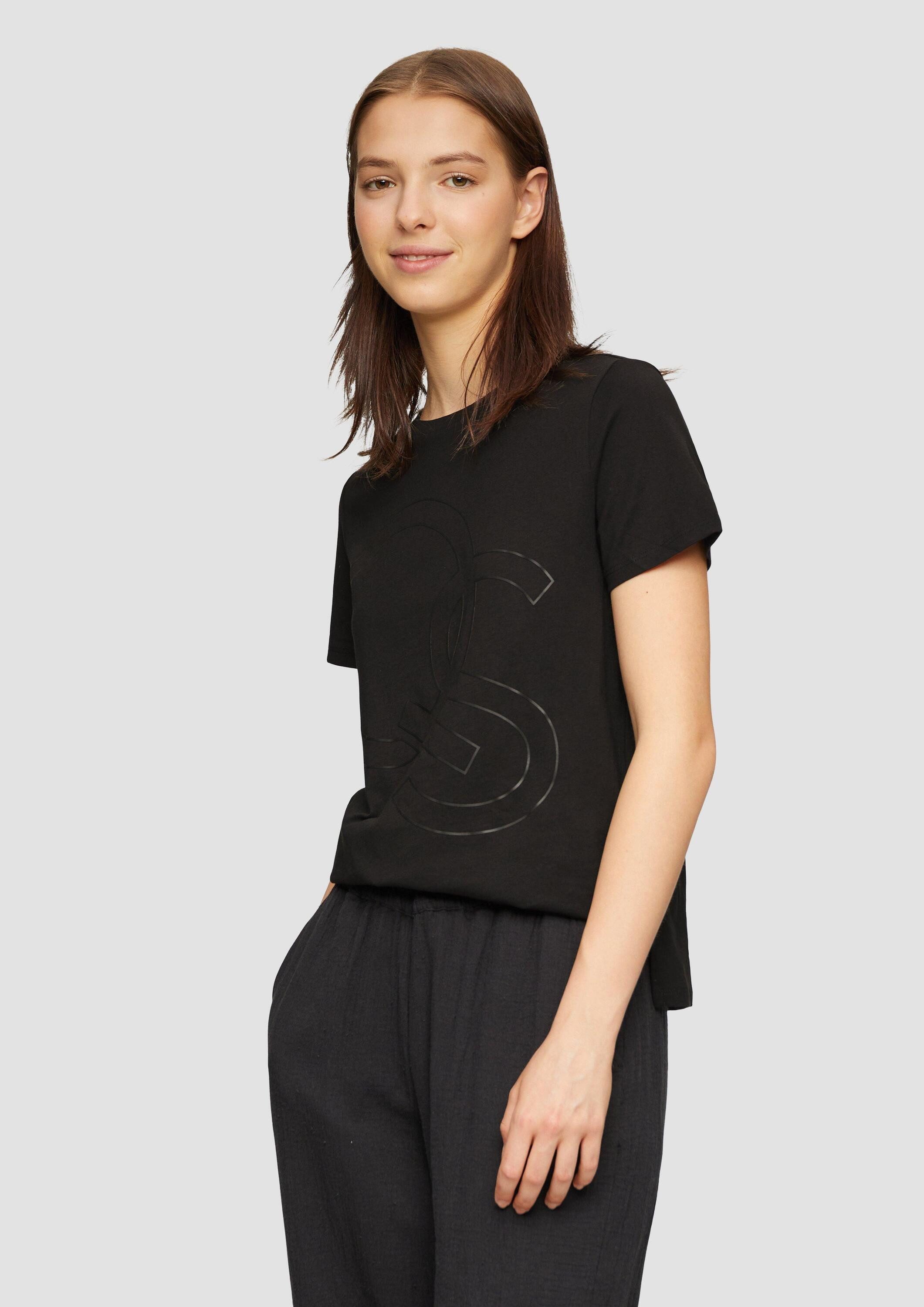 QS Kurzarmshirt T-Shirt T-Shirt aus Jersey mit Frontprint günstig online kaufen