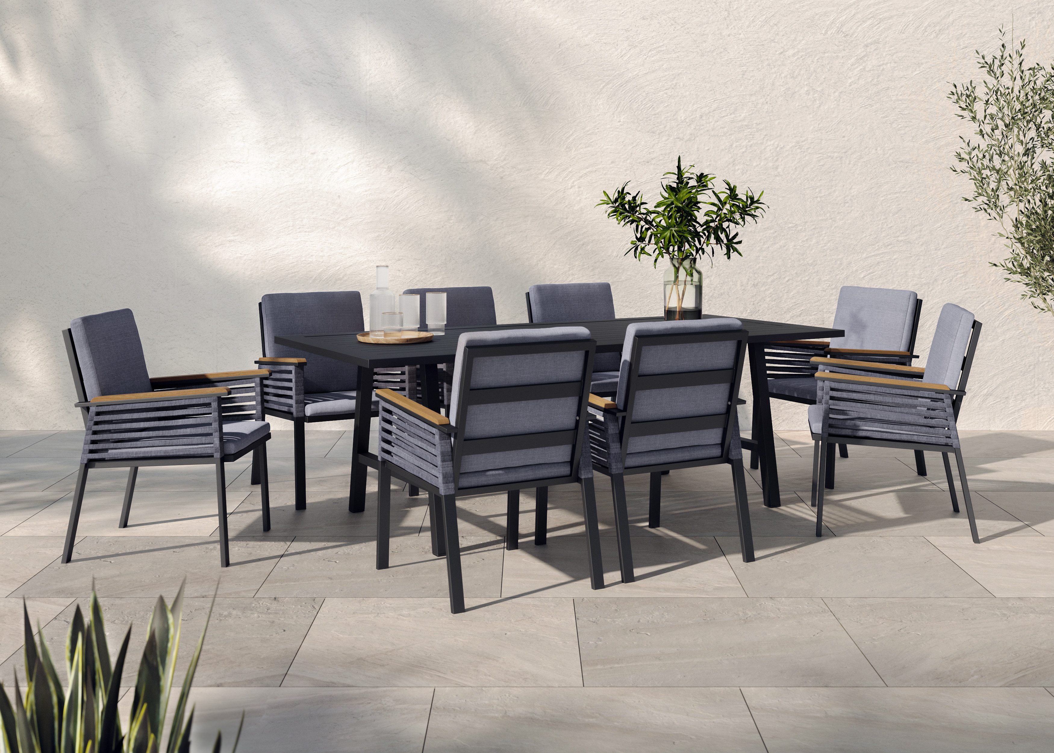 KONIFERA Garten-Essgruppe Diningset »Edessa«, (Set, 25-tlg., günstig online kaufen