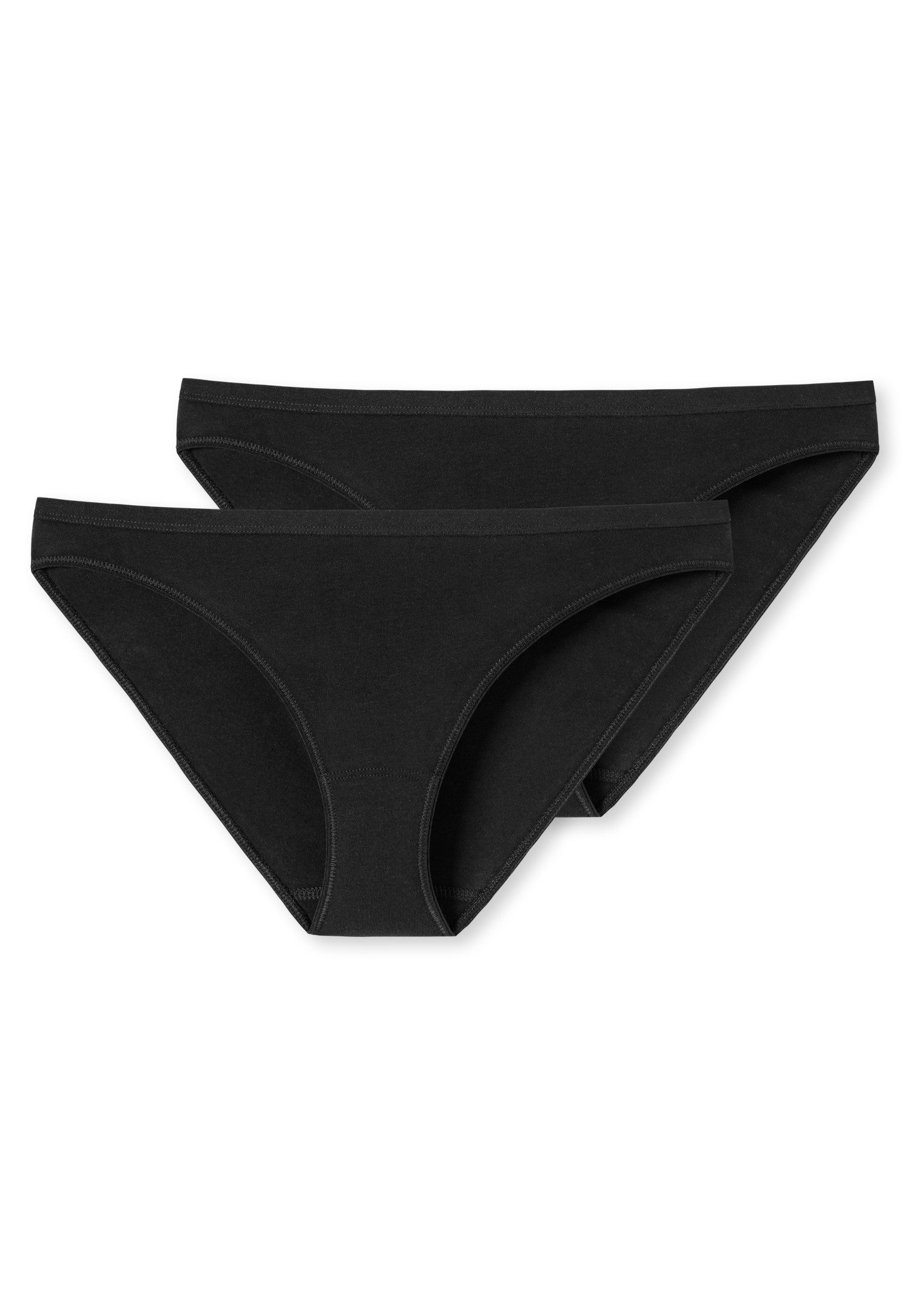 Schiesser Minislip 95/5 (2er Pack) mit flachen Nähten, Baumwollmischung, Single Jersey, weich