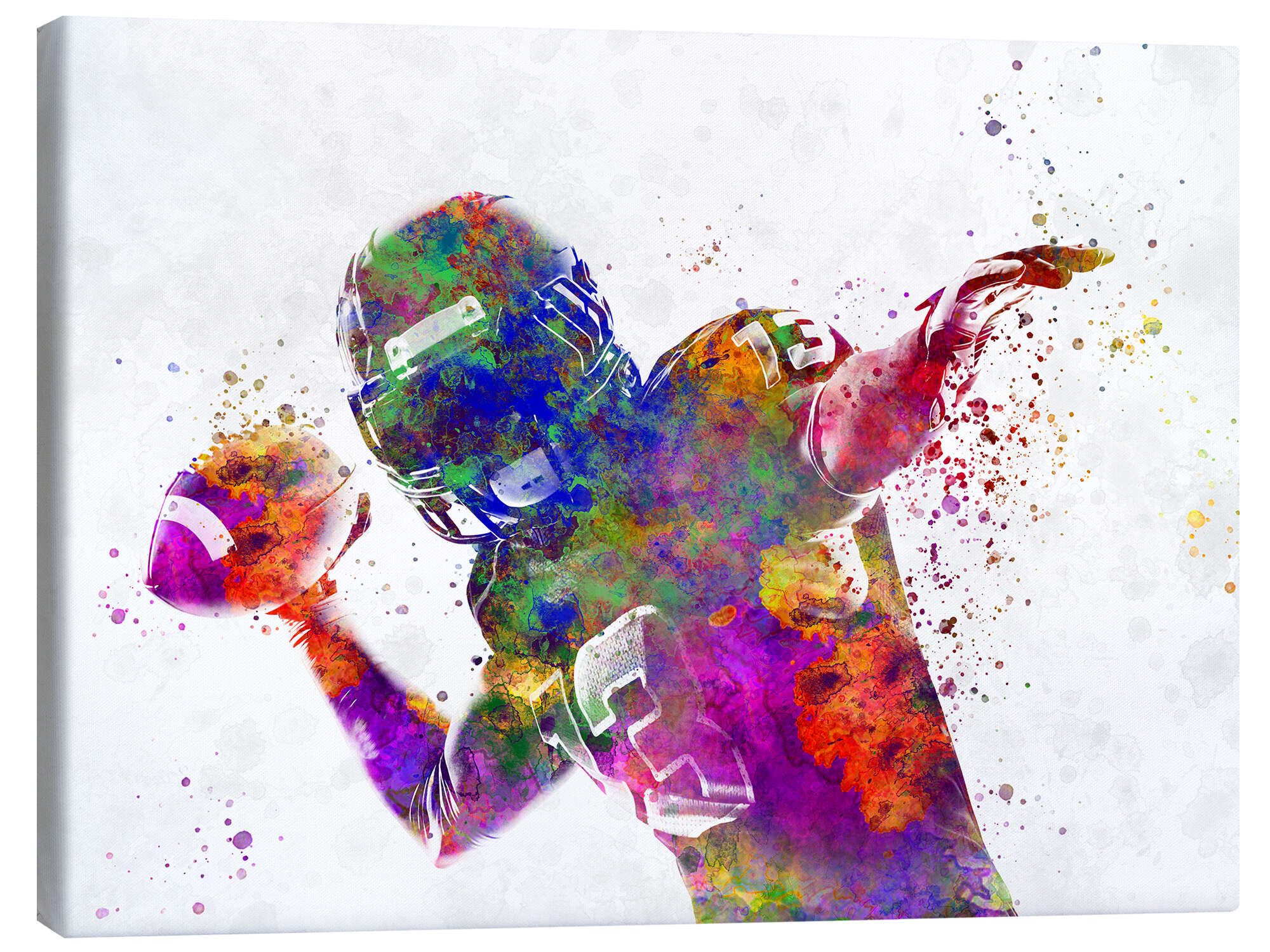 Posterlounge Wandbild American Football Spieler II, nobelart, erhältlich als Poster, Leinwandbild, Wandsticker oder Acrylglasbild