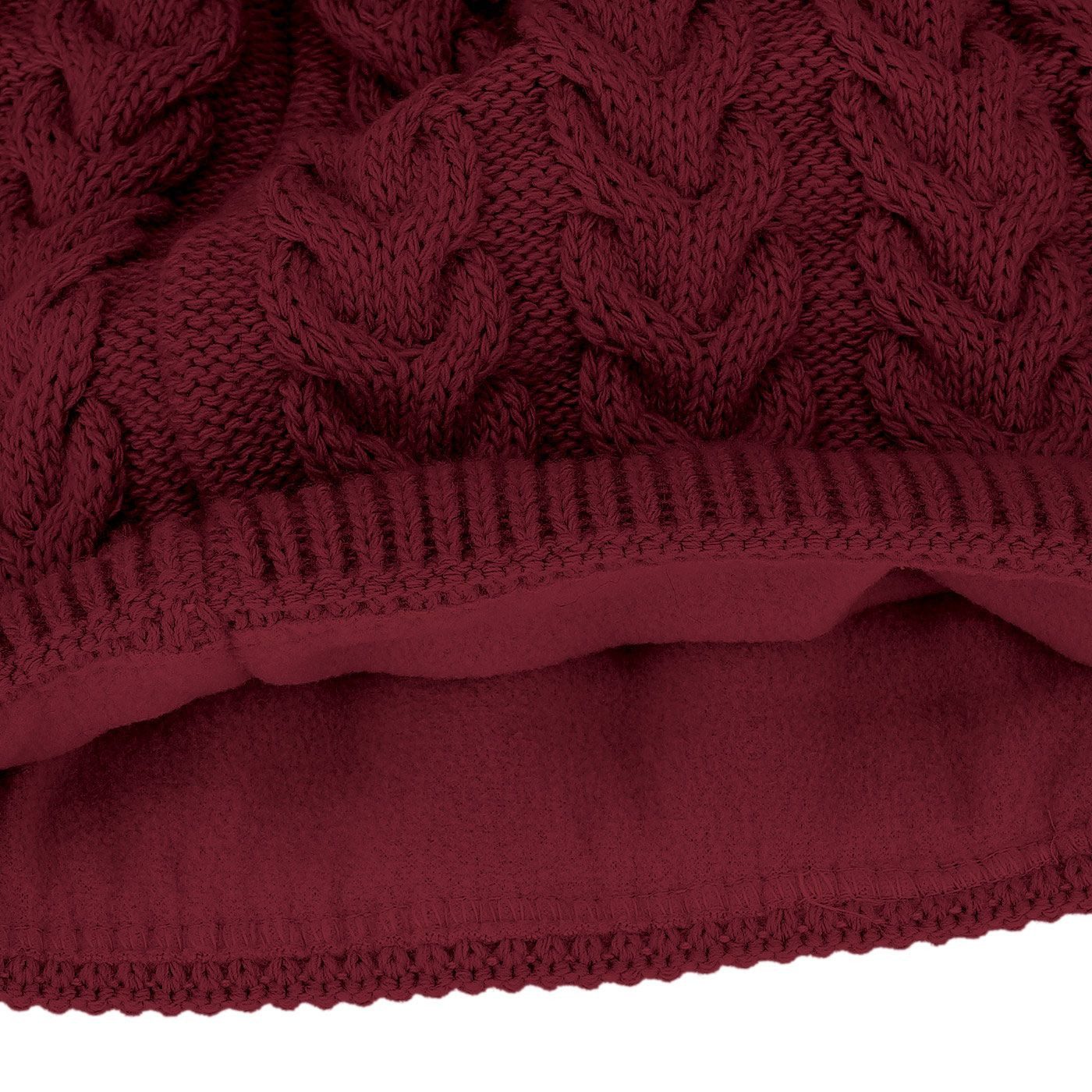 Neverless Bommelmütze coole Damen Strickmütze Strick-Beanie gefüttert Fell- günstig online kaufen