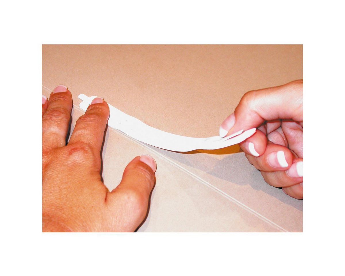 Thumbnail - Soennecken Abheftstreifen Heftstreifen 2x15cm selbstklebend weiß 10 St./Pack.