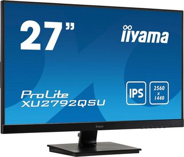 Iiyama XU2792QSU-B1 LED-Monitor (68.5 cm/27 ", 2560 x 1440 px, 5 ms Reaktionszeit, IPS, 16:9, schwarz)