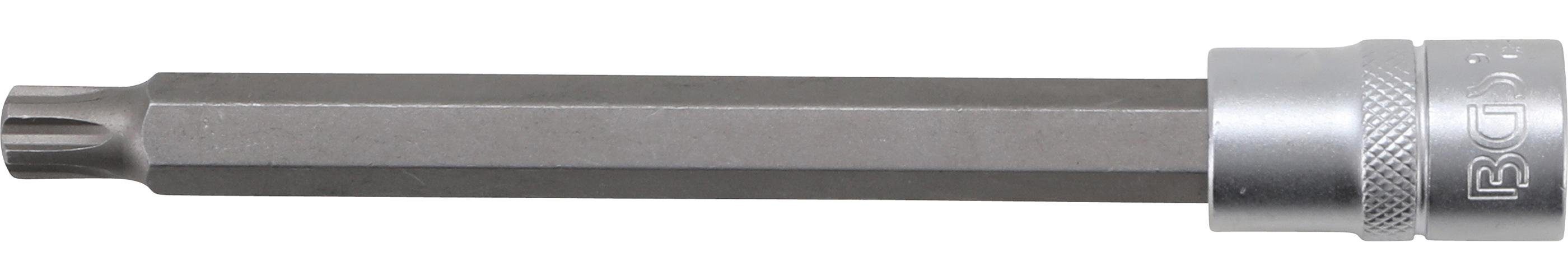 BGS technic Bit-Schraubendreher Bit-Einsatz, Länge 168 mm, Antrieb Innenvierkant 12,5 mm (1/2), für VAG Polydrive Zylinderkopfschrauben