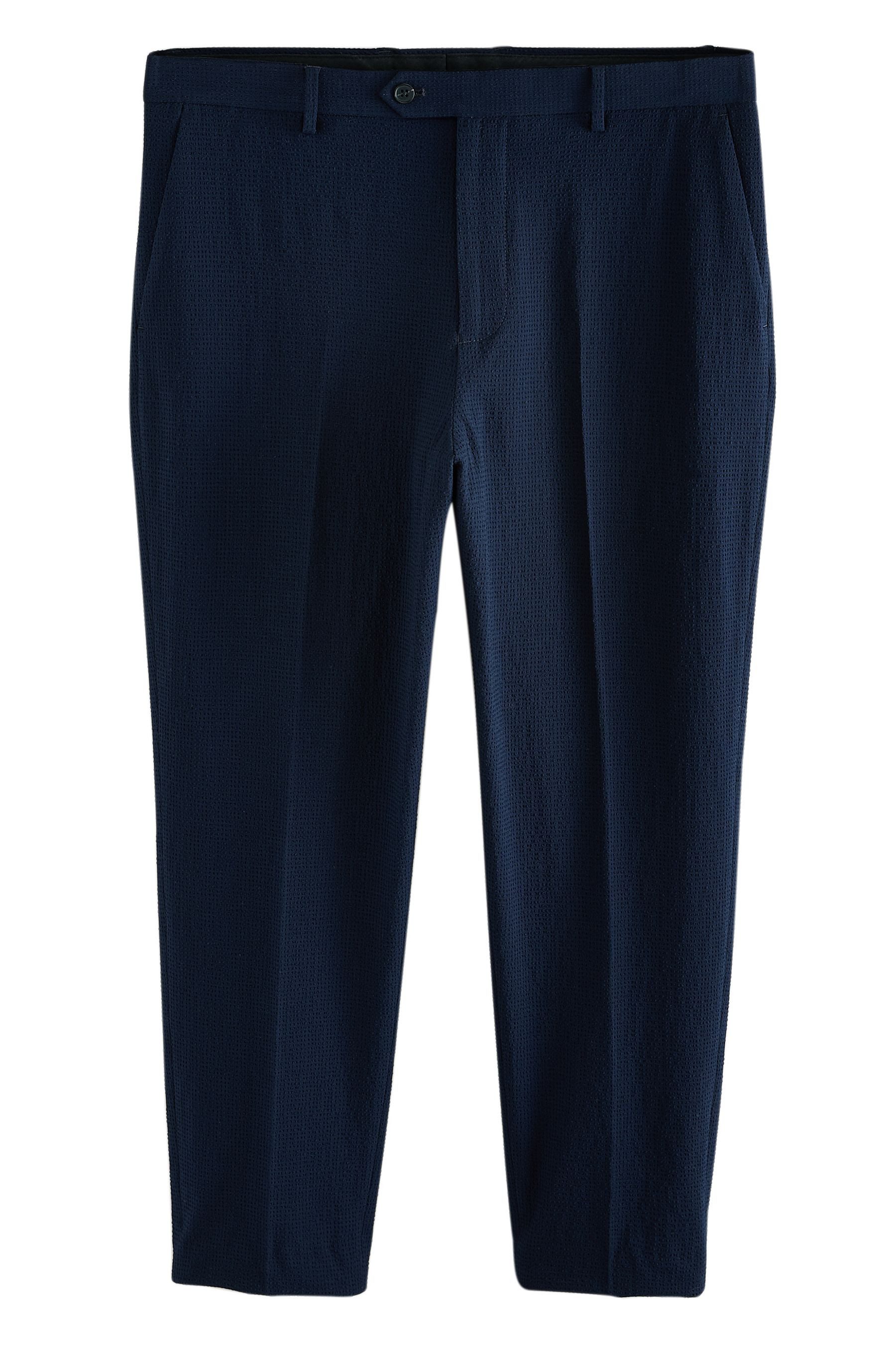 Next Anzughose Strukturierte Seersucker-Anzughose im Slim Fit (1-tlg) günstig online kaufen