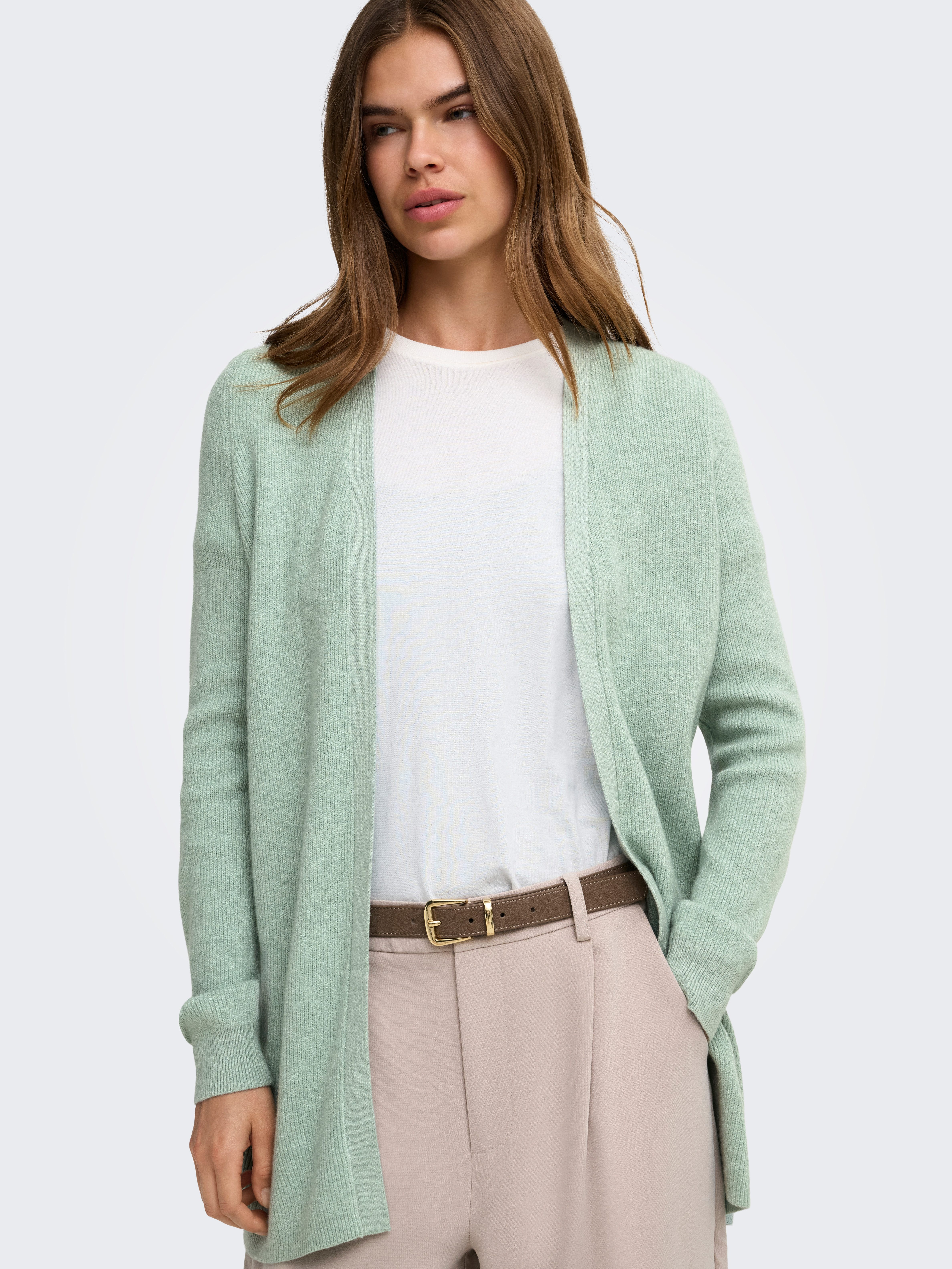 ONLY Strickjacke ONLMARY LS OPEN RIB CARDI KNT Viskosemischung, regular fit – Bild 2 von 5