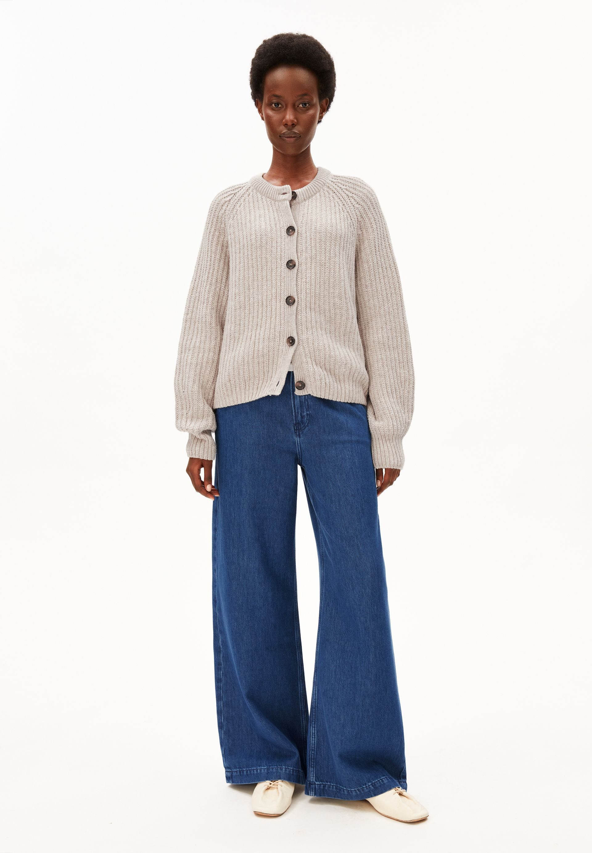 Armedangels Cardigan SELMAA Strickjacke aus Bio-Woll Mix (Loose Fit)