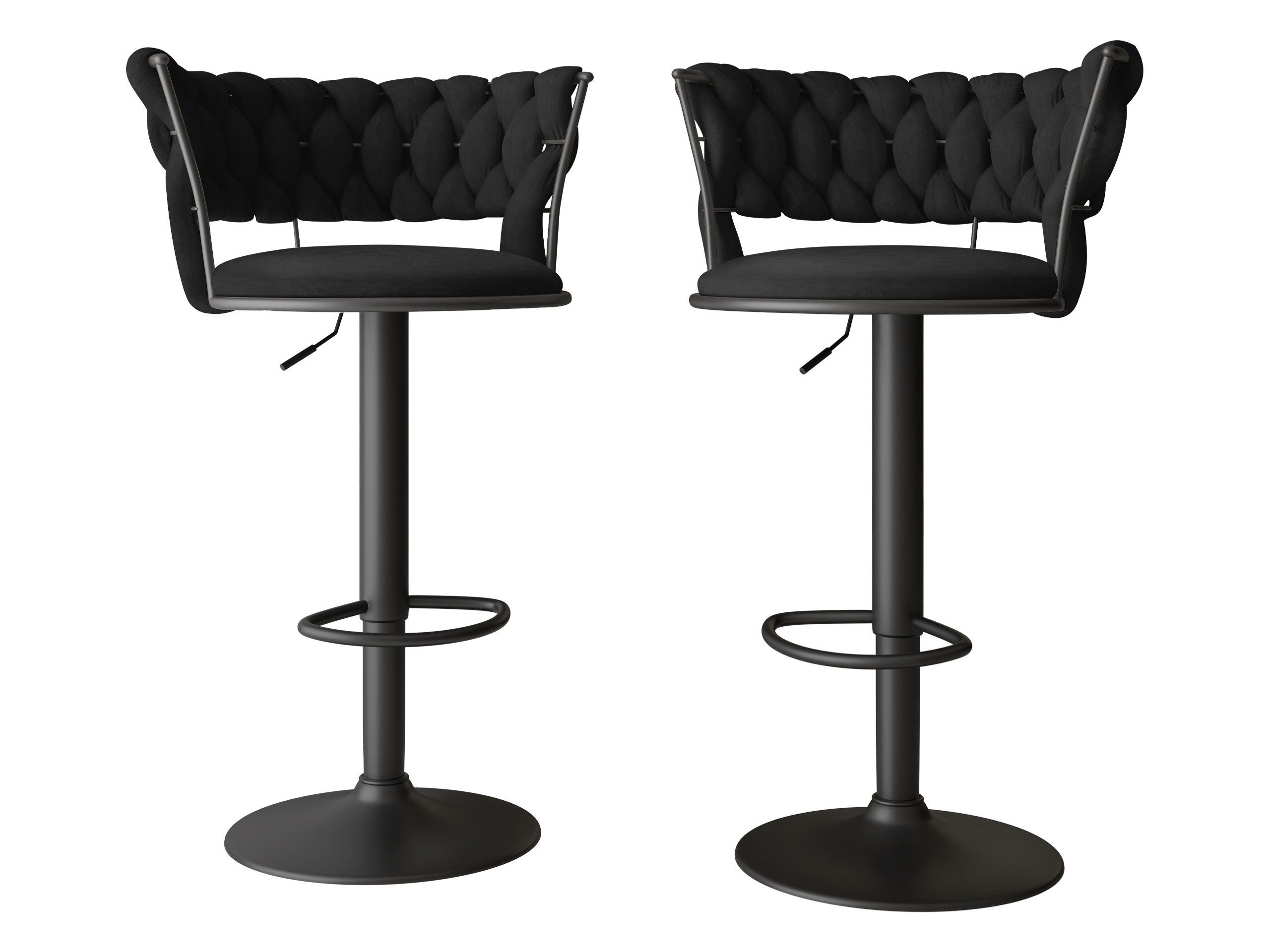 MIRJAN24 Barhocker Muz BS-1141/BK (2er-Set), Verchromte günstig online kaufen