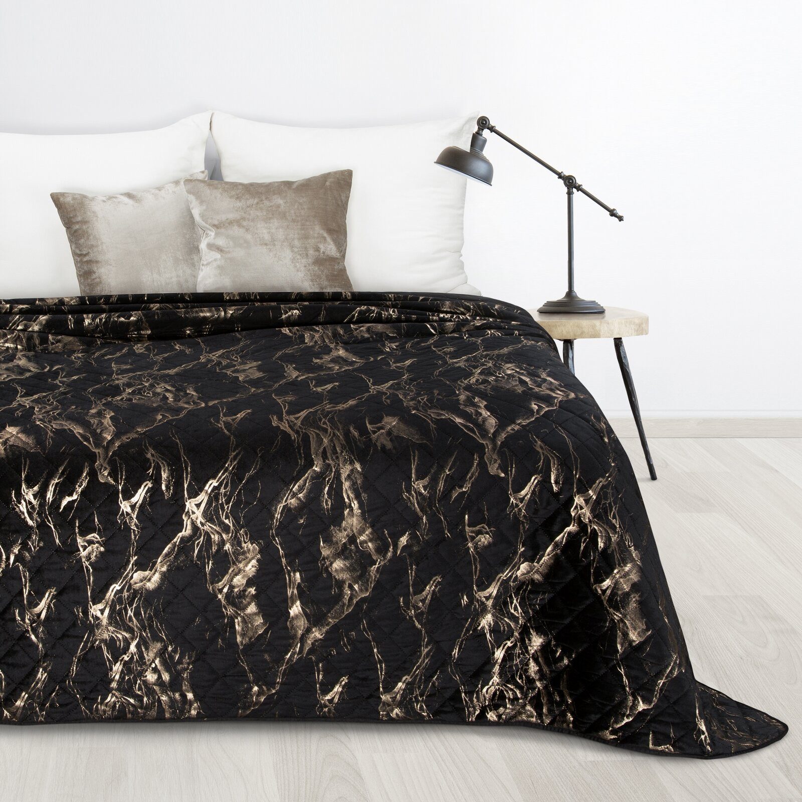 Design91 Tagesdecke Mikrofaser Sommerdecke Bettüberwurf Goldendes günstig online kaufen