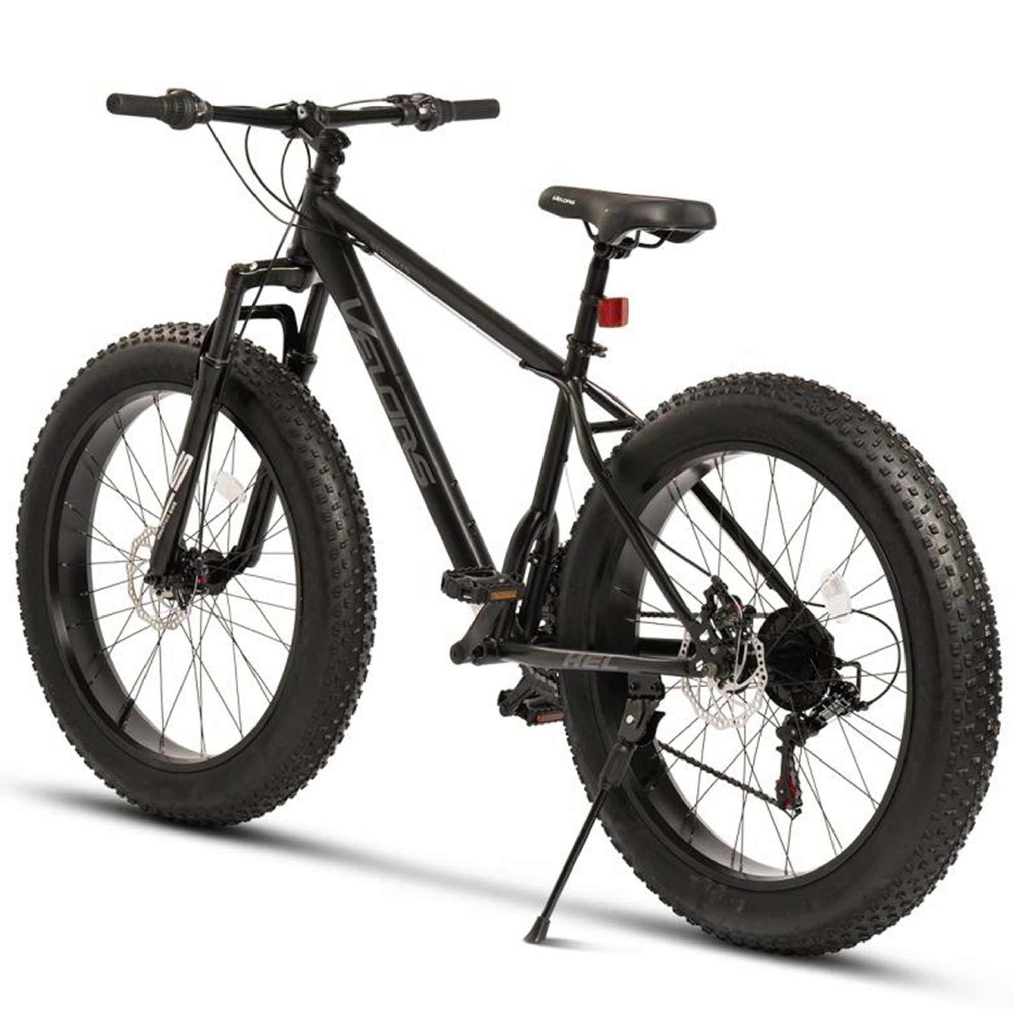 Velors Fatbike 26 Zoll Mountainbike 4,0 Fatbike MTB für Herren Damen, Jungen, 21 Gang Shimano Tourney Schaltwerk, Kettenschaltung, (hochwertiger Rahmen, mechanische Scheibenbremse), Fat Bike Mountainbike