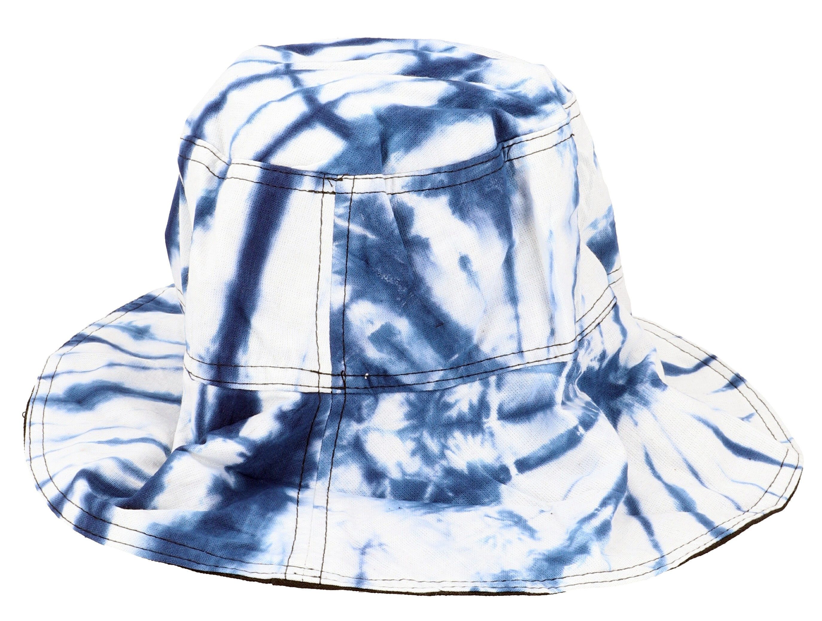 Guru-Shop Strickmütze Sommerhut, Batik Schlapphut, Bucket Hat,..
