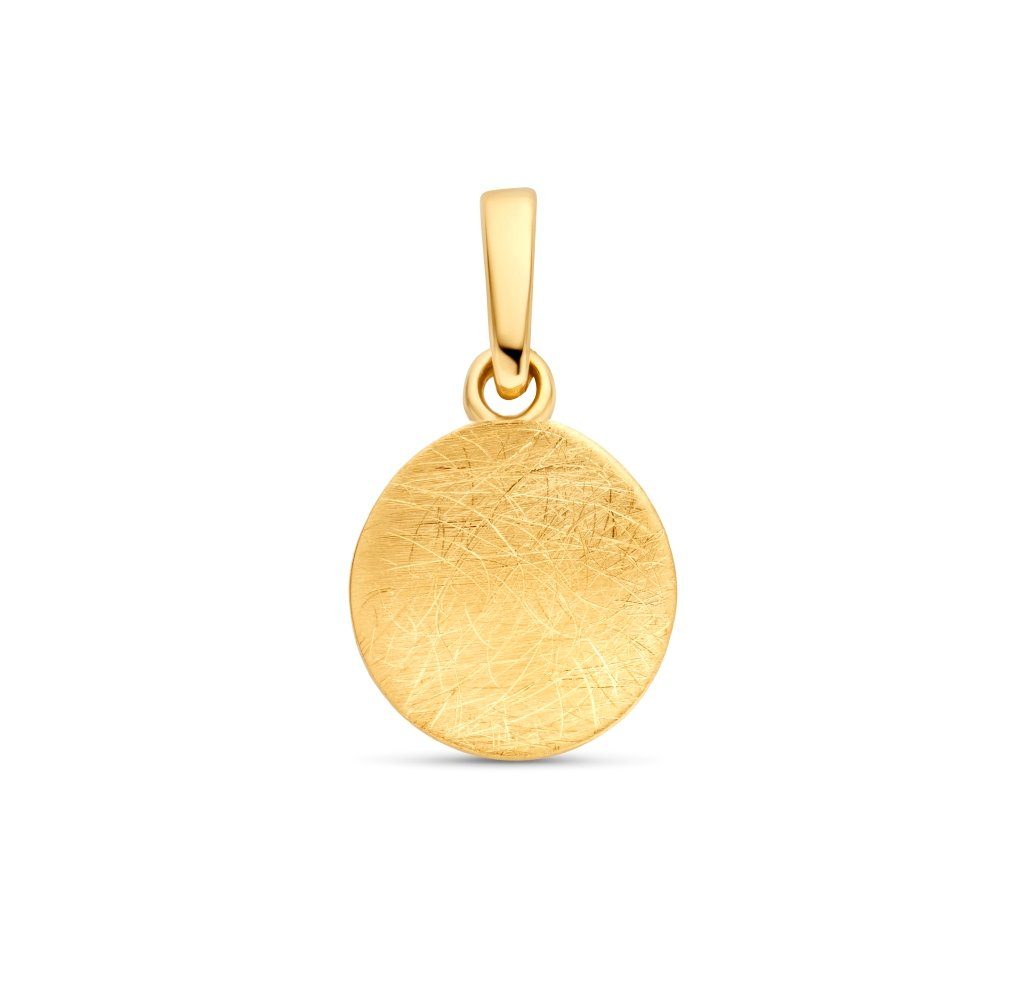 NICEANDnoble Kettenanhänger 585er Gelbgold Kettenanhänger Plättchen gebürst günstig online kaufen