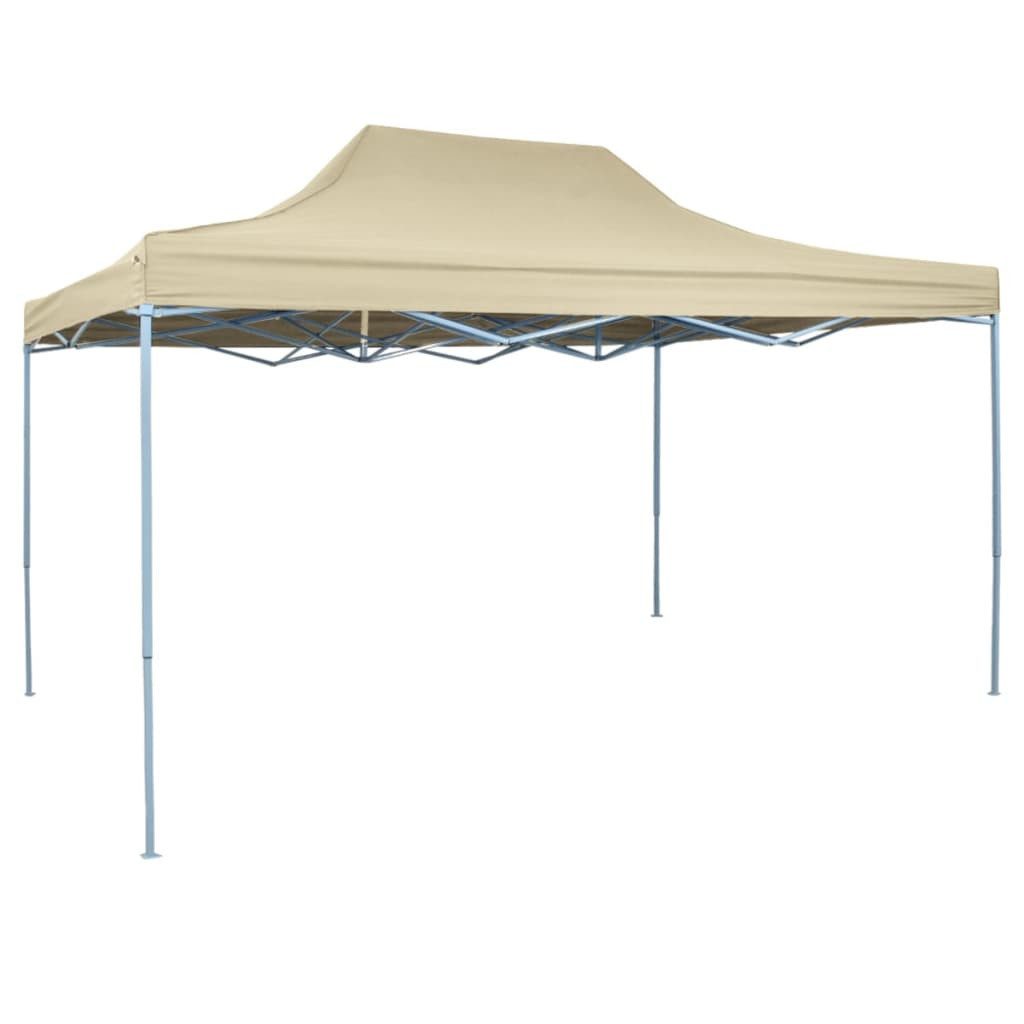 Partyzelt Faltzelt Pop-Up 3x4,5 m Cremeweiß