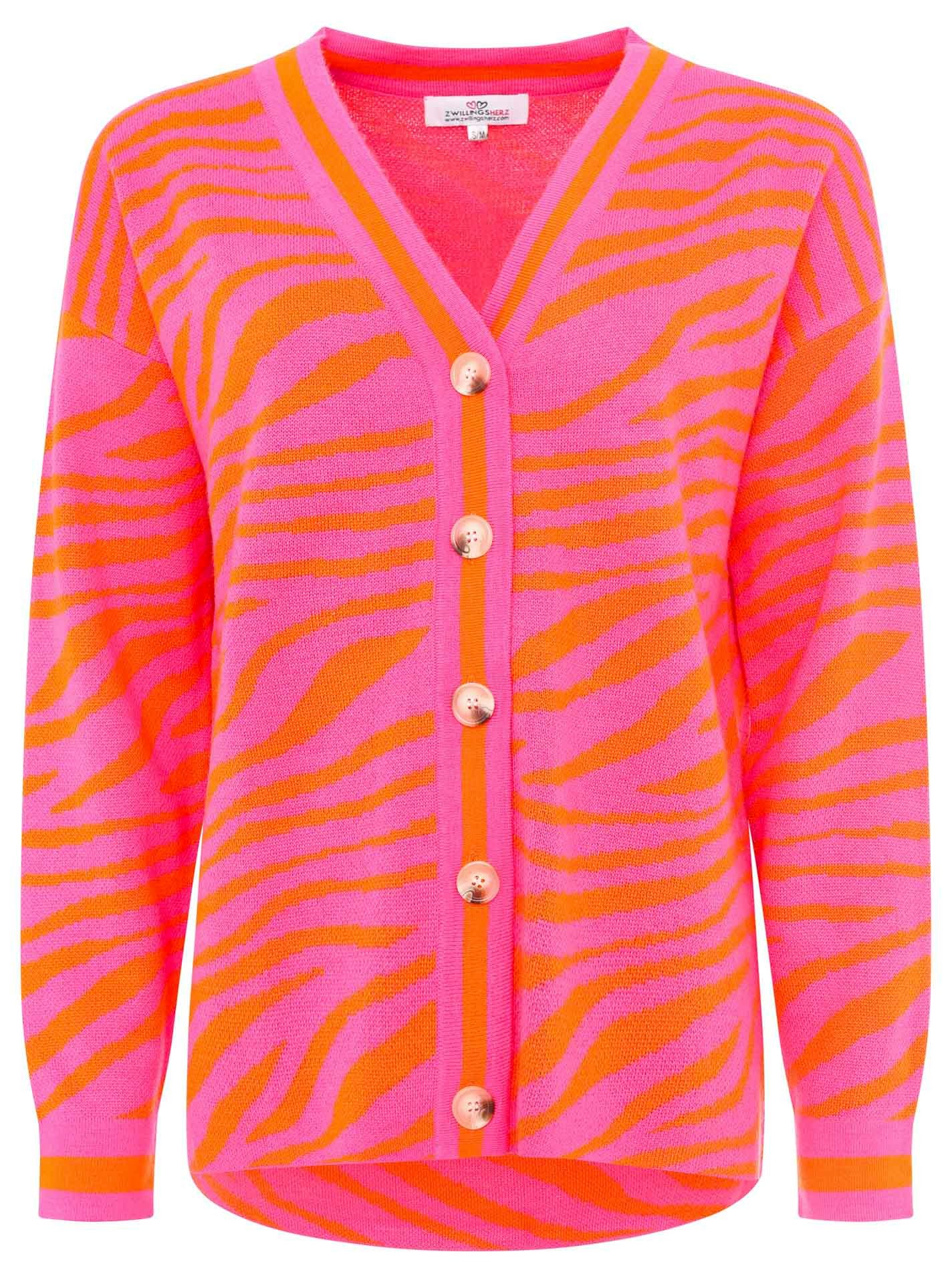 Zwillingsherz Cardigan Wolle "Wild Zebra" günstig online kaufen