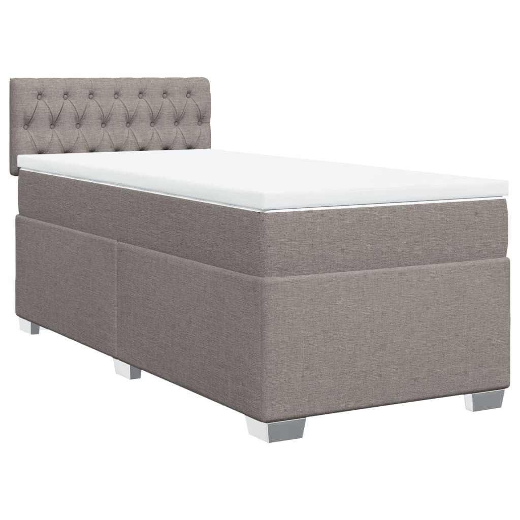 vidaXL Bett Boxspringbett mit Matratze Taupe günstig online kaufen