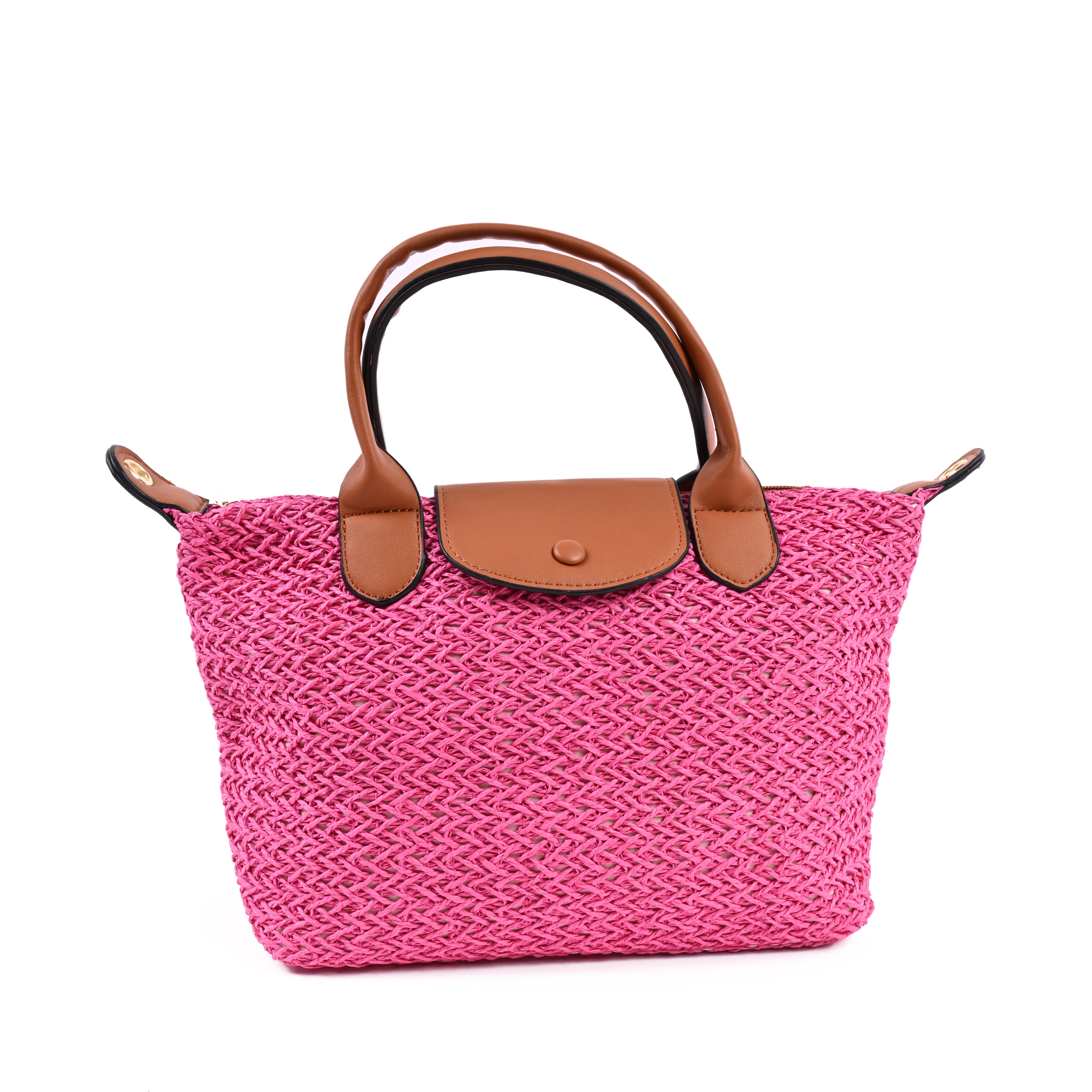 Goodman Design Schultertasche Raffia Handtasche – Stilvoll, praktisch und vielseitig, Leichtgewicht mit stabiler Form