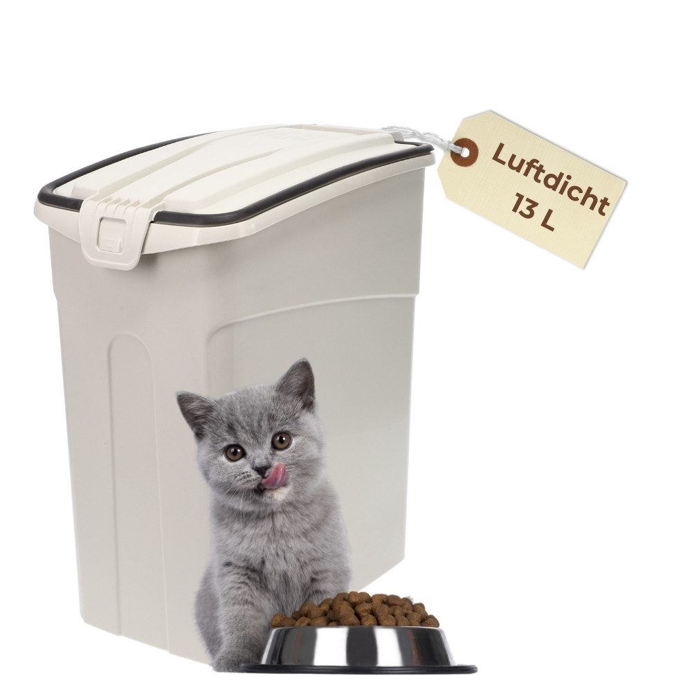 Futterbehälter Futtertonne Luftdicht Hund Katze Hundefutter Trocken Futter Box 13 L