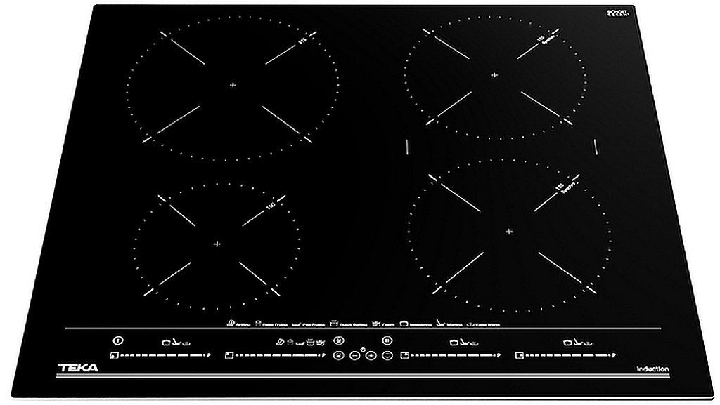 TEKA Induktionskochfeld BOSCH 60 cm Teleskopauszug - Herd-Set mit Induktions autark, Backofen