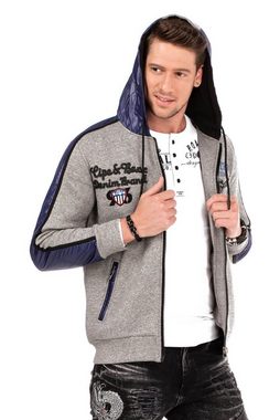 Cipo & Baxx Sweatjacke mit maritimen Elementen