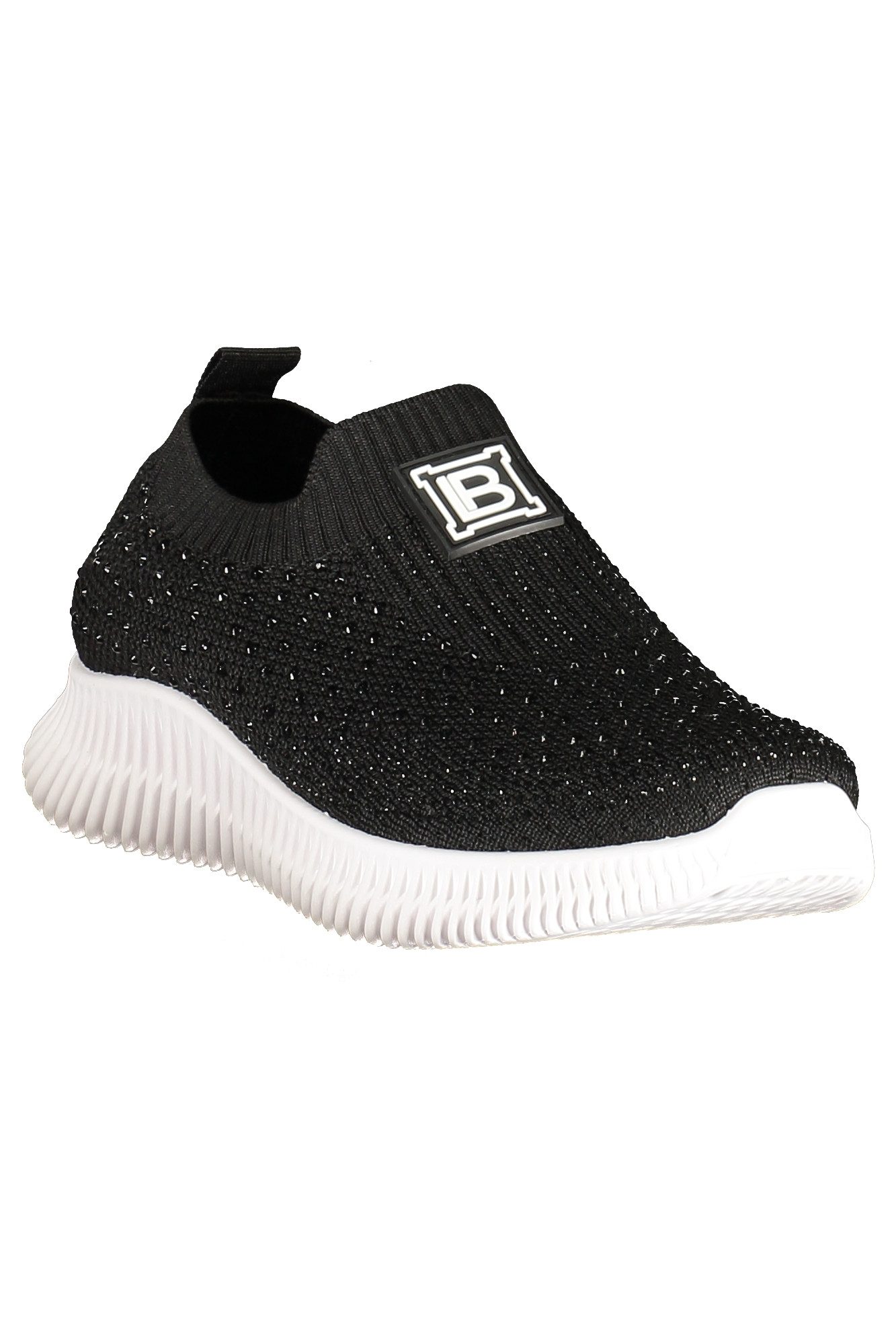 Laura Biagiotti Sneaker Damen-Sportschuh Schwarz mit Strass &