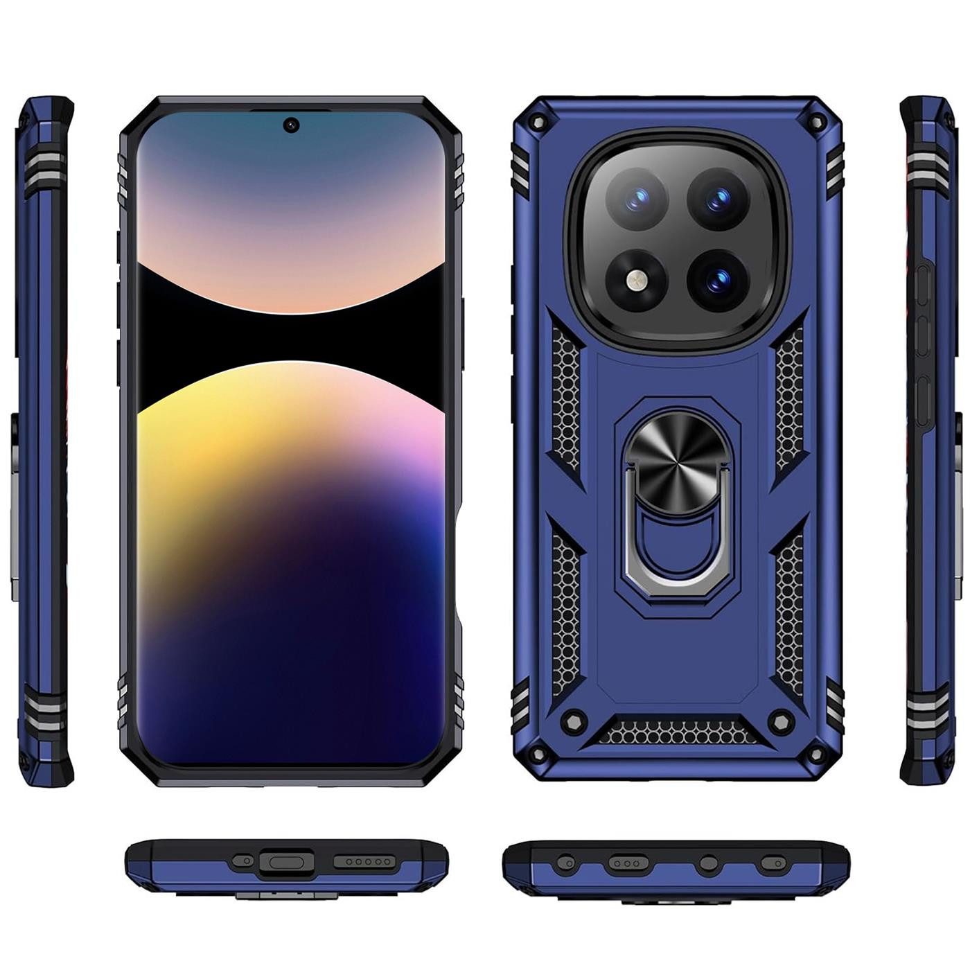 CoolGadget Handyhülle Armor Shield Case für Xiaomi Redmi Note 14 Pro+ 5G 6,67 Zoll, Outdoor Cover mit Magnet Ringhalterung Hülle für Redmi Note 14 Pro+ 5G – Bild 2 von 5