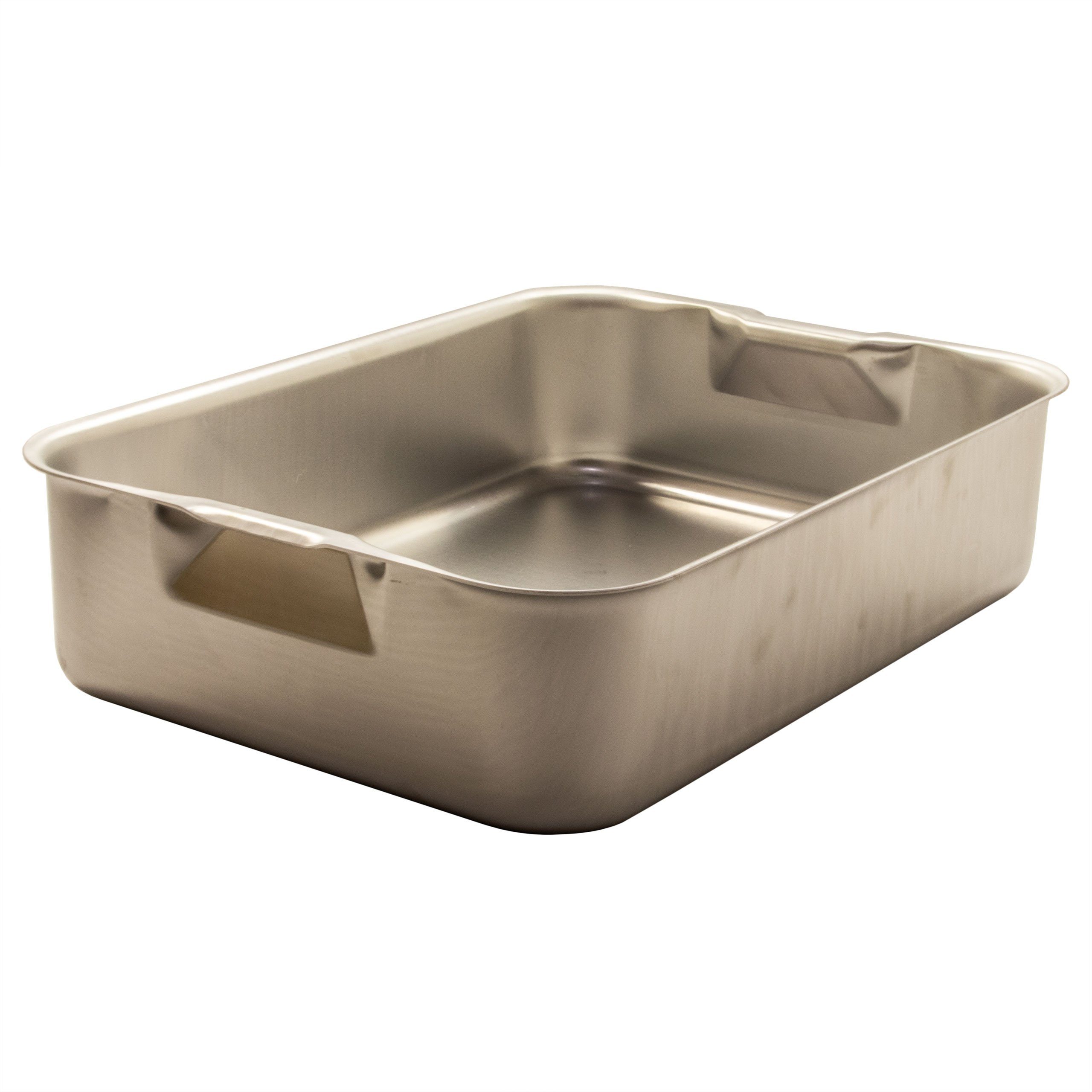 AcMax Thermobehälter Bräter / Ofen / Auslageschale 37 x 27 x 9 cm, eckig, Aluminium