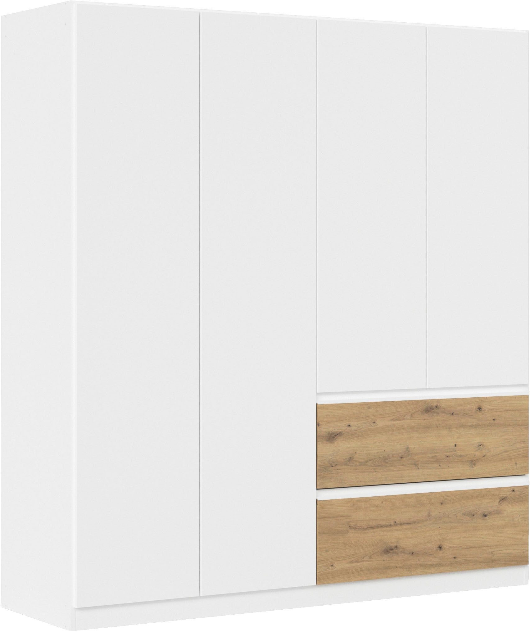 rauch Drehtürenschrank Kleiderschrank Schrank Garderobe COSTA in den Breiten 91/136/181 cm (in 3 Ausstattungen BASIC/CLASSIC/PREMIUM) viel Platz, grifflose Front und Push-to-Open Funktion MADE IN GERMANY