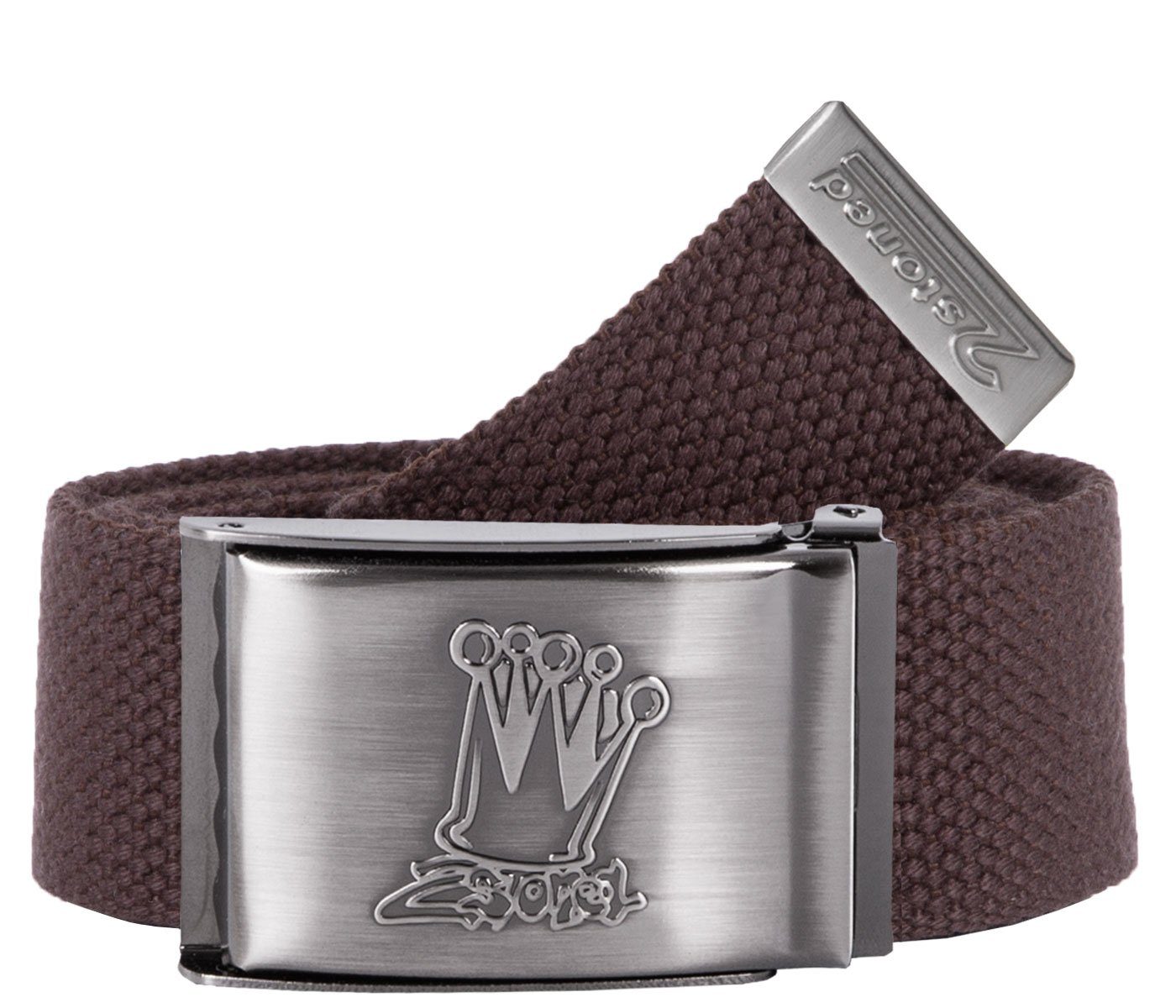 Stoffgürtel Koppelgürtel Unisex, Schnalle Matt Crown, 4 cm breit, 120 cm lang