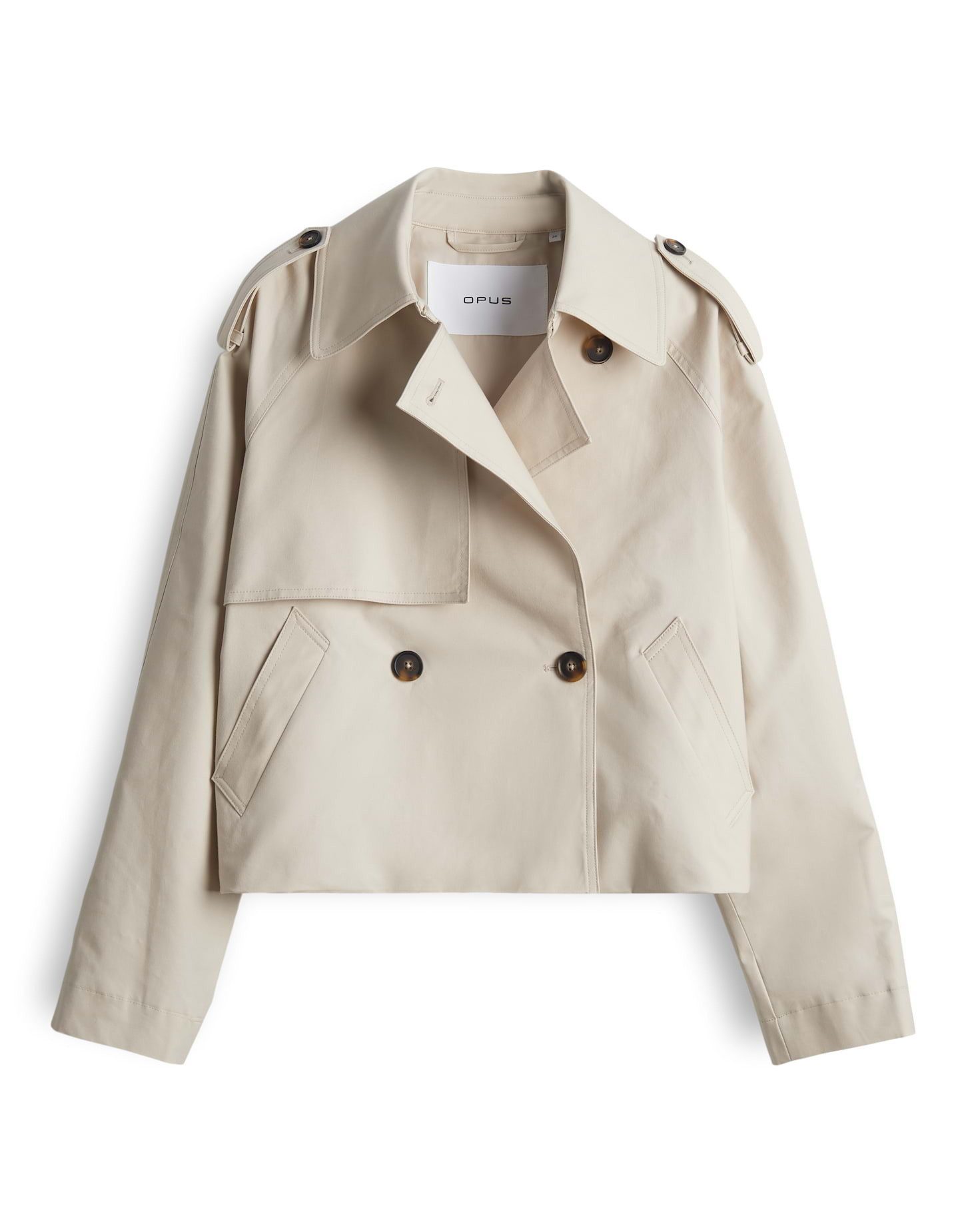 OPUS Trenchcoat HAWENA aus nachhaltigem Baumwollmix geraffter Ballon-Saum, günstig online kaufen