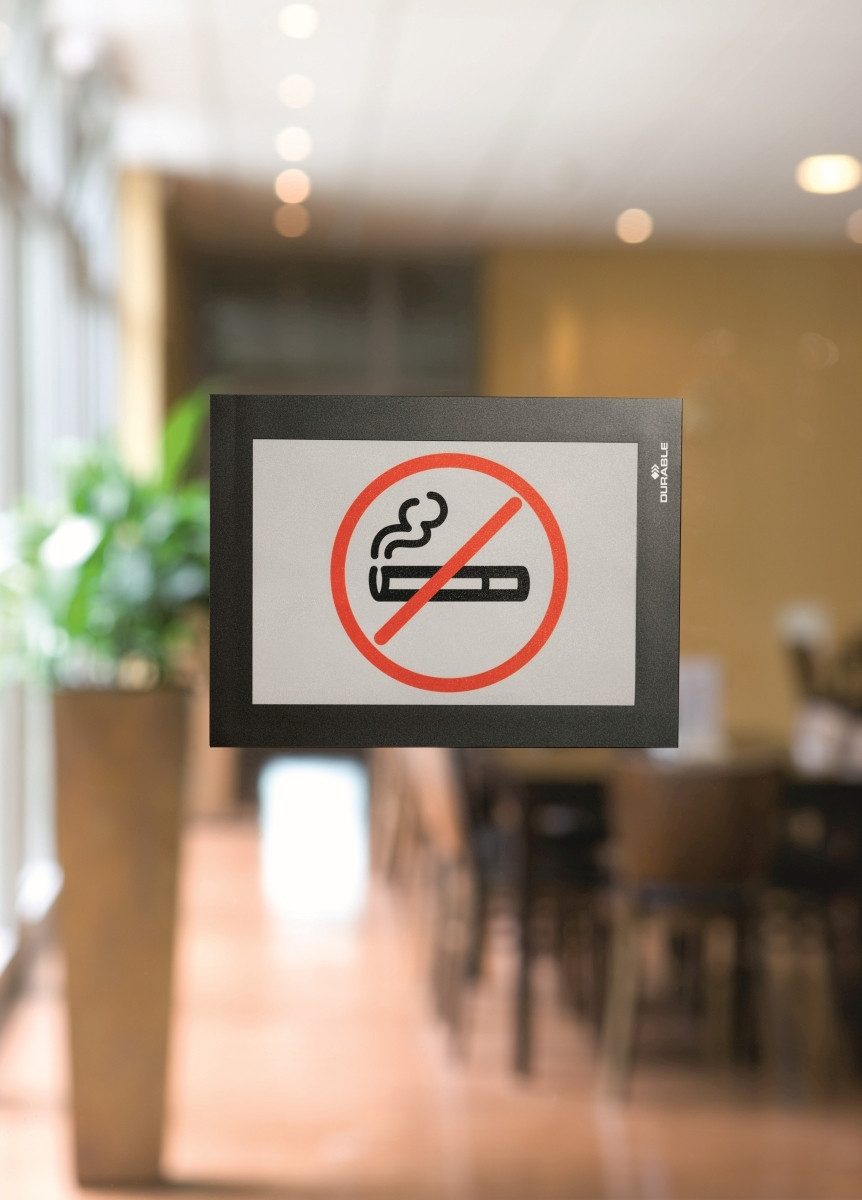 DURABLE Fächermappe Magnetrahmen Duraframe selbstklebend A6 schwarz VE=2 Stück