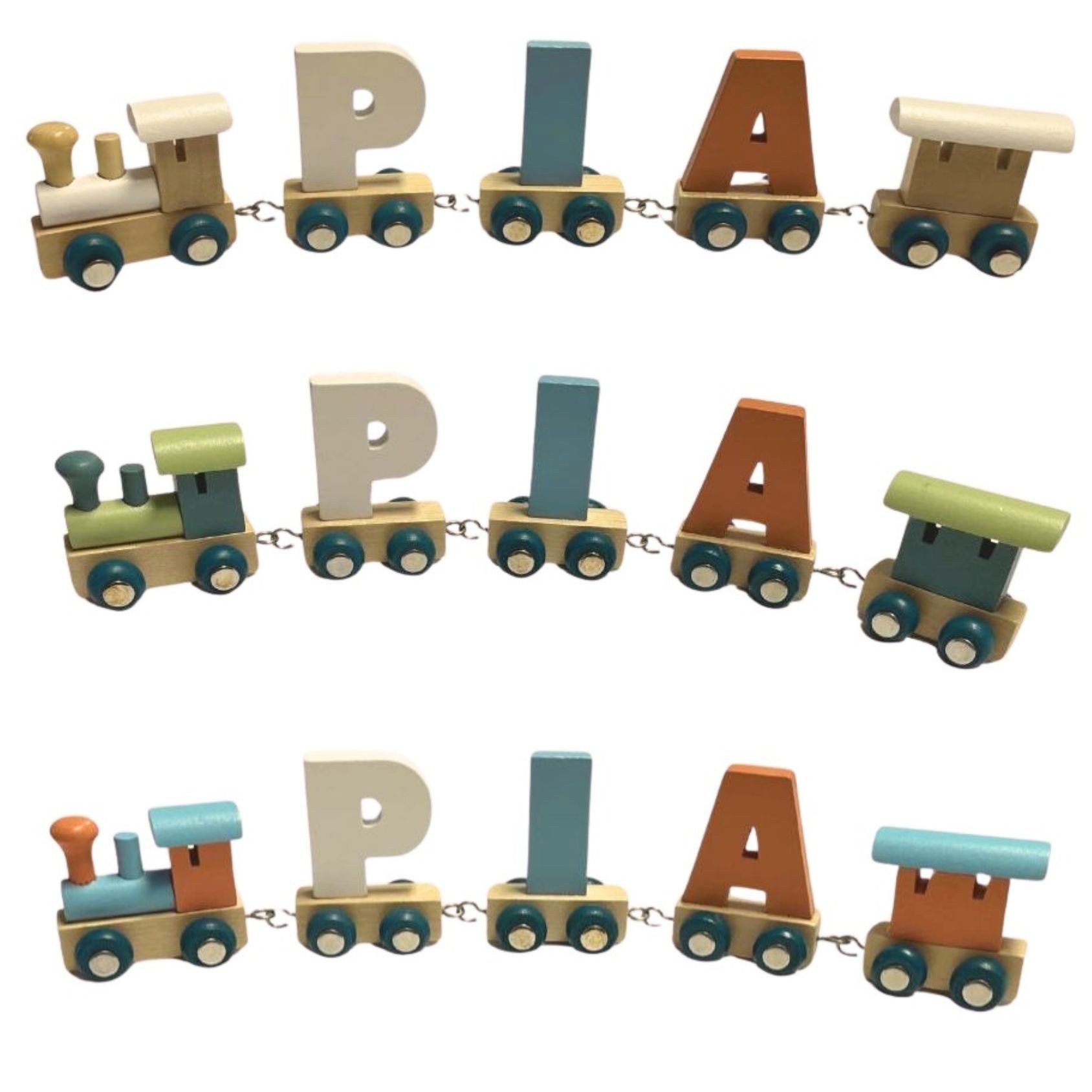 Small Foot Spielzeug-Zug Buchstabenzug Polar I hellblau, (Set, 1-tlg., 1), günstig online kaufen