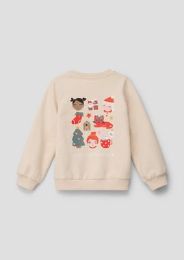 s.Oliver Sweatshirt Sweatshirt mit Weihnachts-Motiv