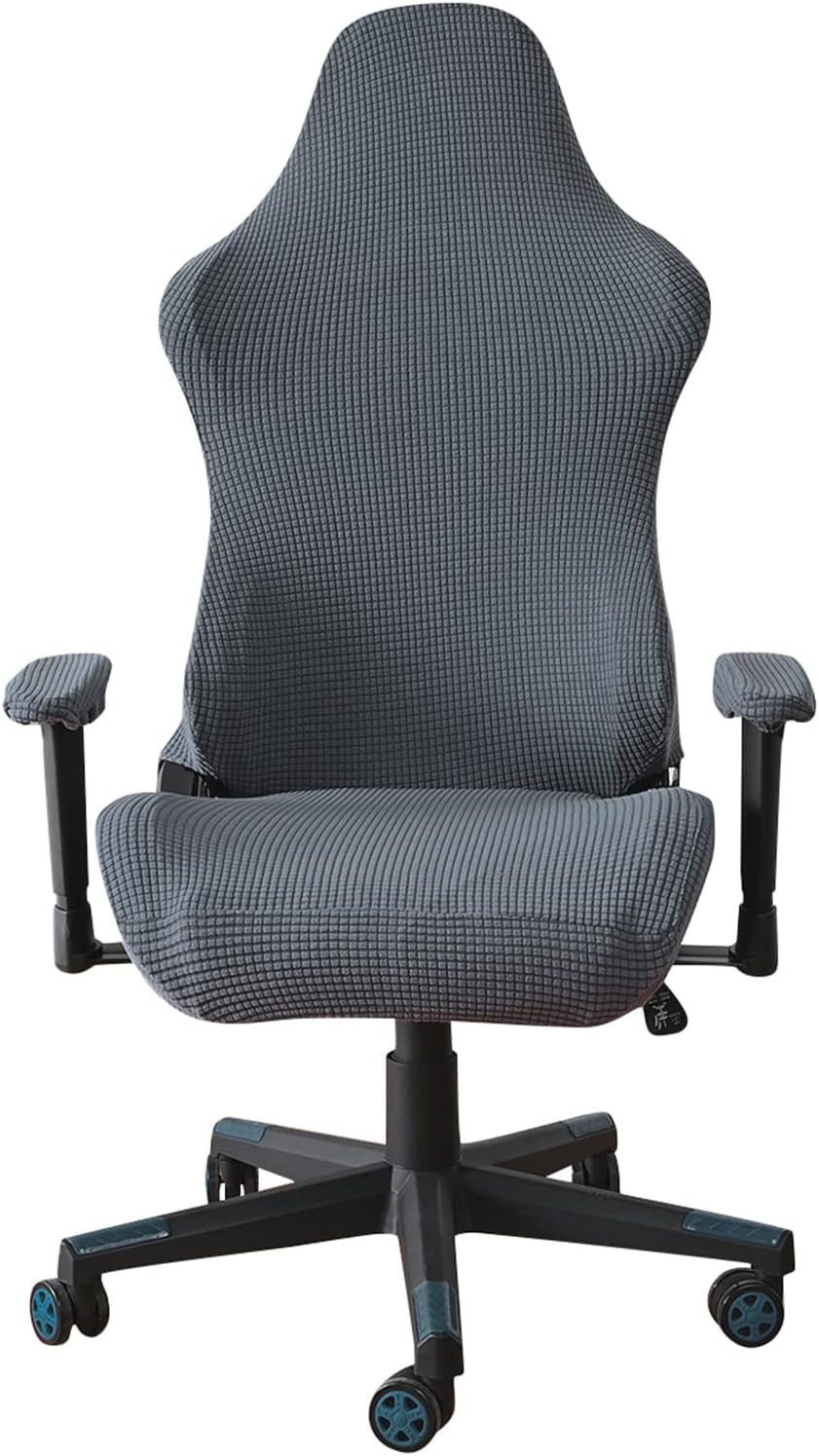 Agger Bürostuhlhusse 4Stk Gaming Stuhl Bezug Waschbar,Waschbar Gaming Stuhl Bezug, Gaming Stuhlhussen, Gaming Stuhlbezüge Anti-Rutsch