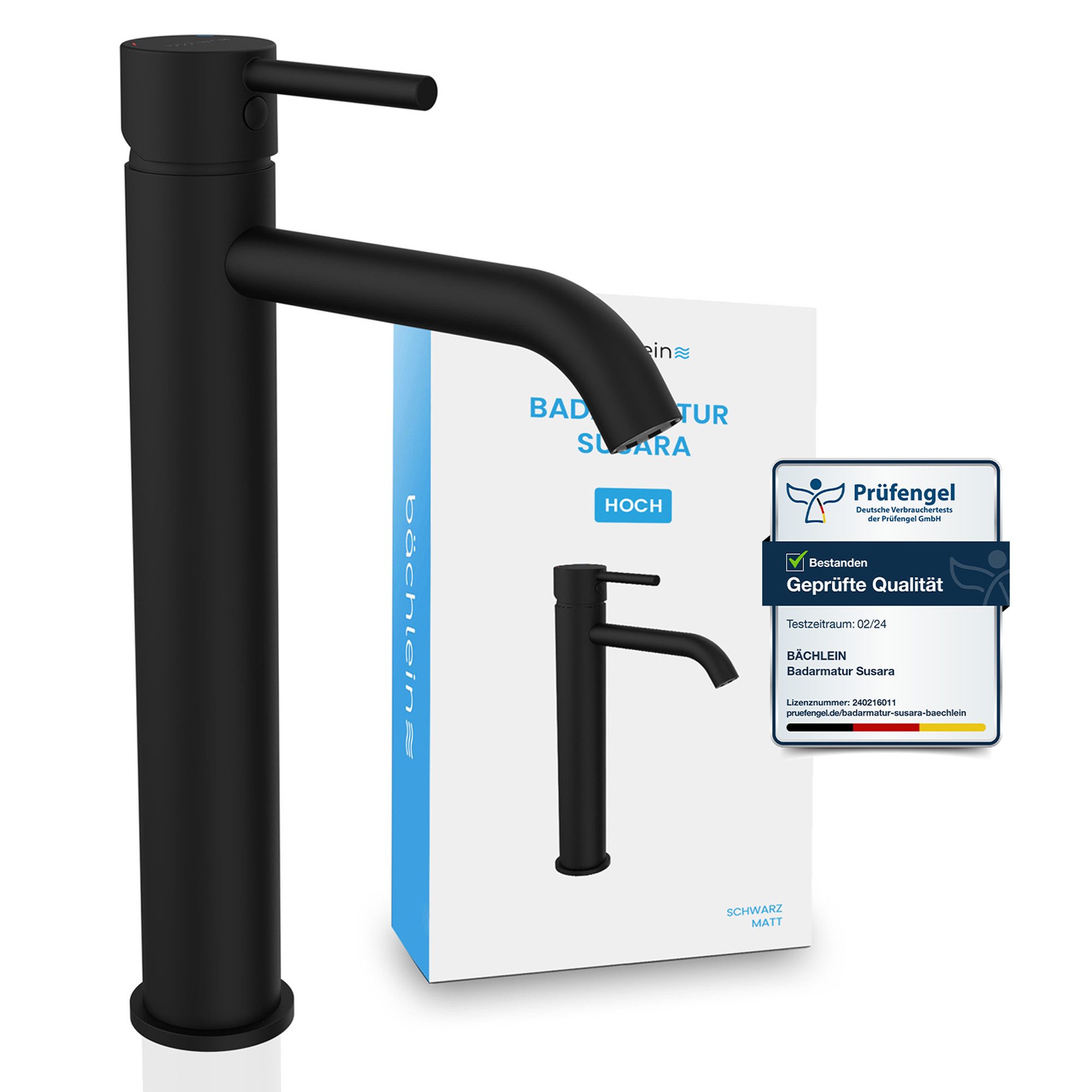 Bächlein Badarmatur Wasserhahn Susara aus Edelstahl, Waschbecken Armatur günstig online kaufen