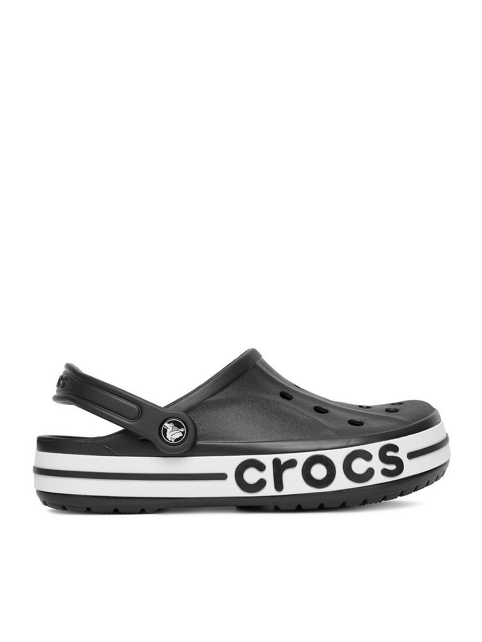 Crocs Crocs Damen Flip Flops Crocs-C-BAYABAND CLOG 205089-066 W Schwarz Weiß Badepantolette