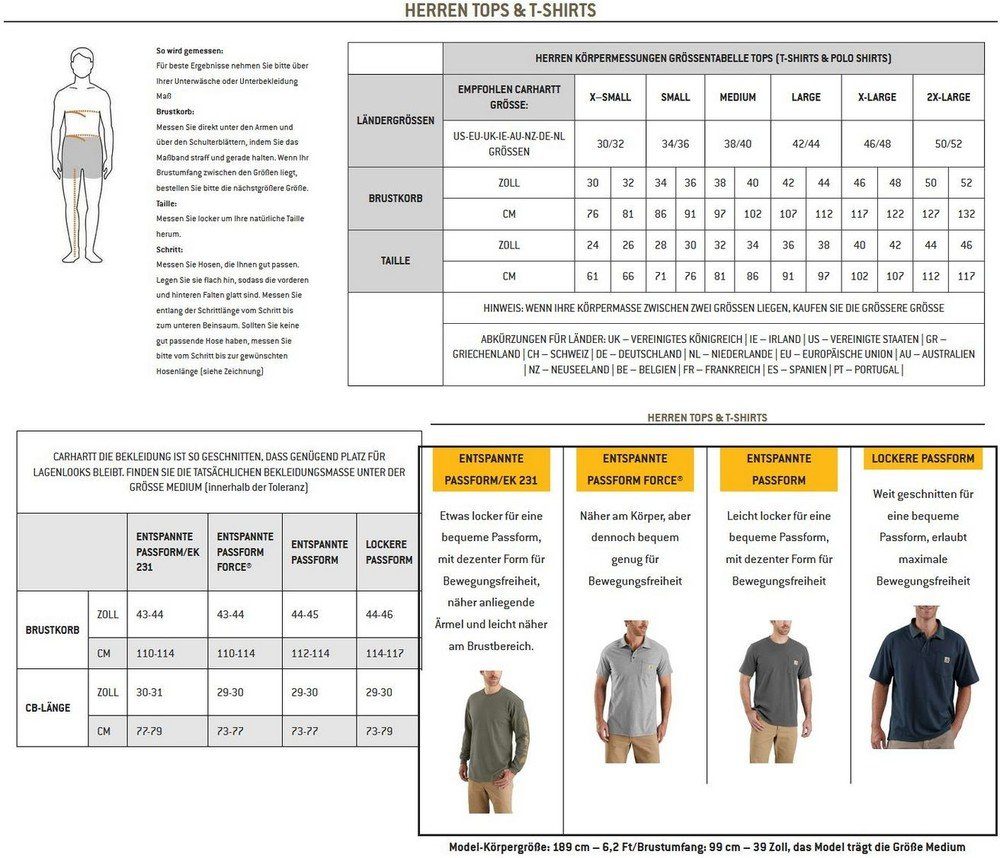 Carhartt T-Shirt WW Pocket 103296 günstig online kaufen