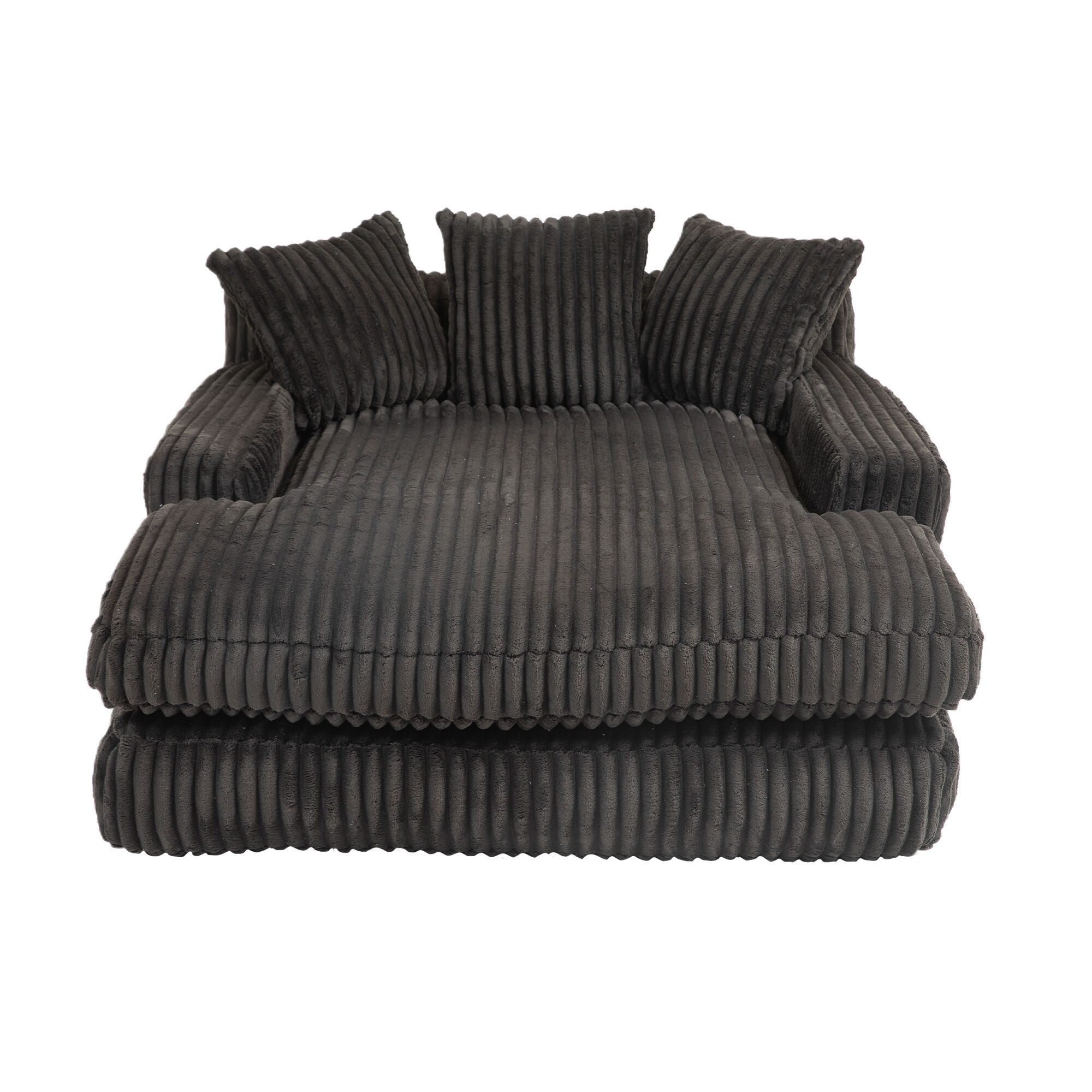 LVHOM Polsterliege 155x125x63cm Schlafsofa mit 3 extra Kissen, Bequem, Rela günstig online kaufen