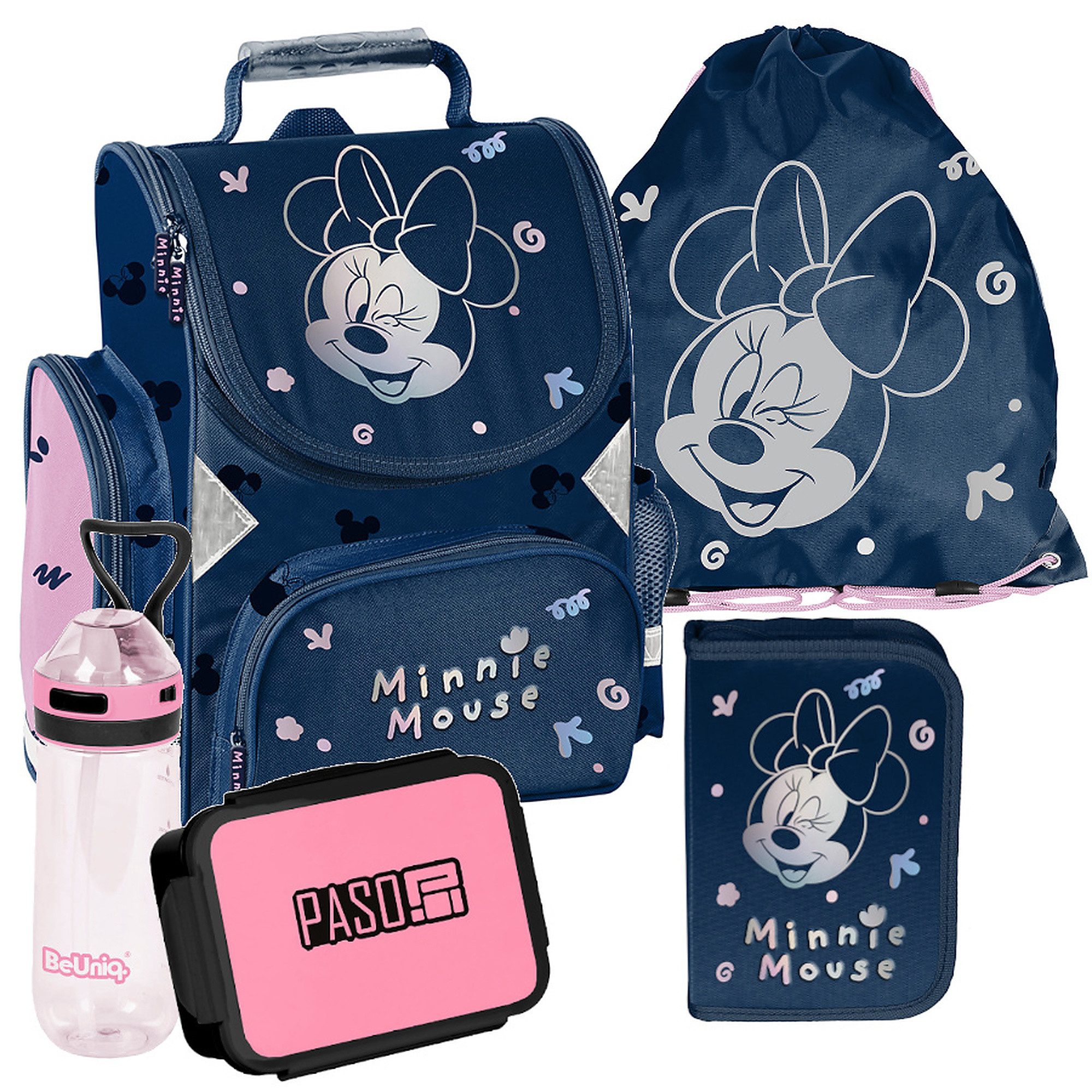 Schulrucksack Mega-Set Disney Minnie Mouse