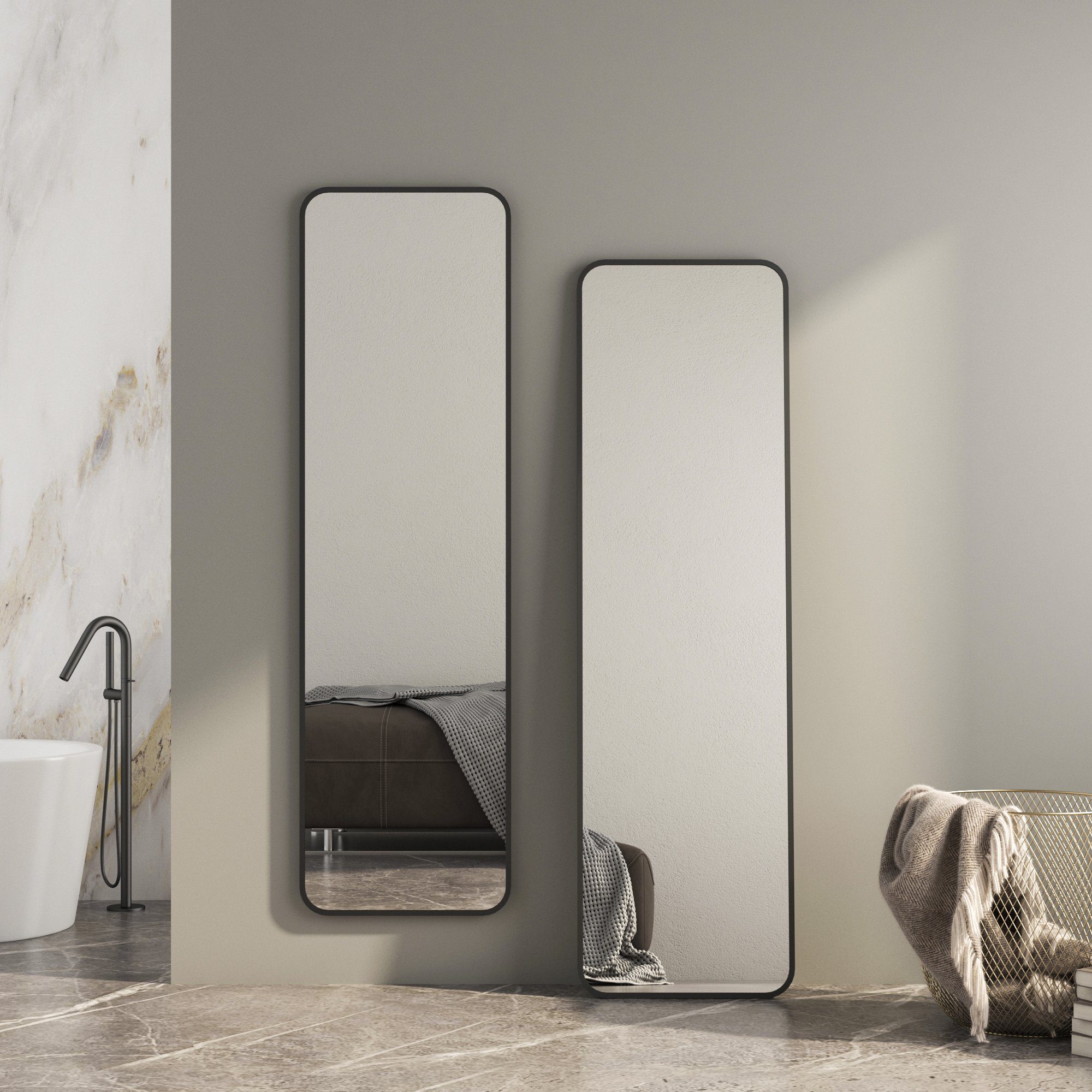 Boromal Badspiegel Spiegel groß badezimmer Wandspiegel günstig online kaufen
