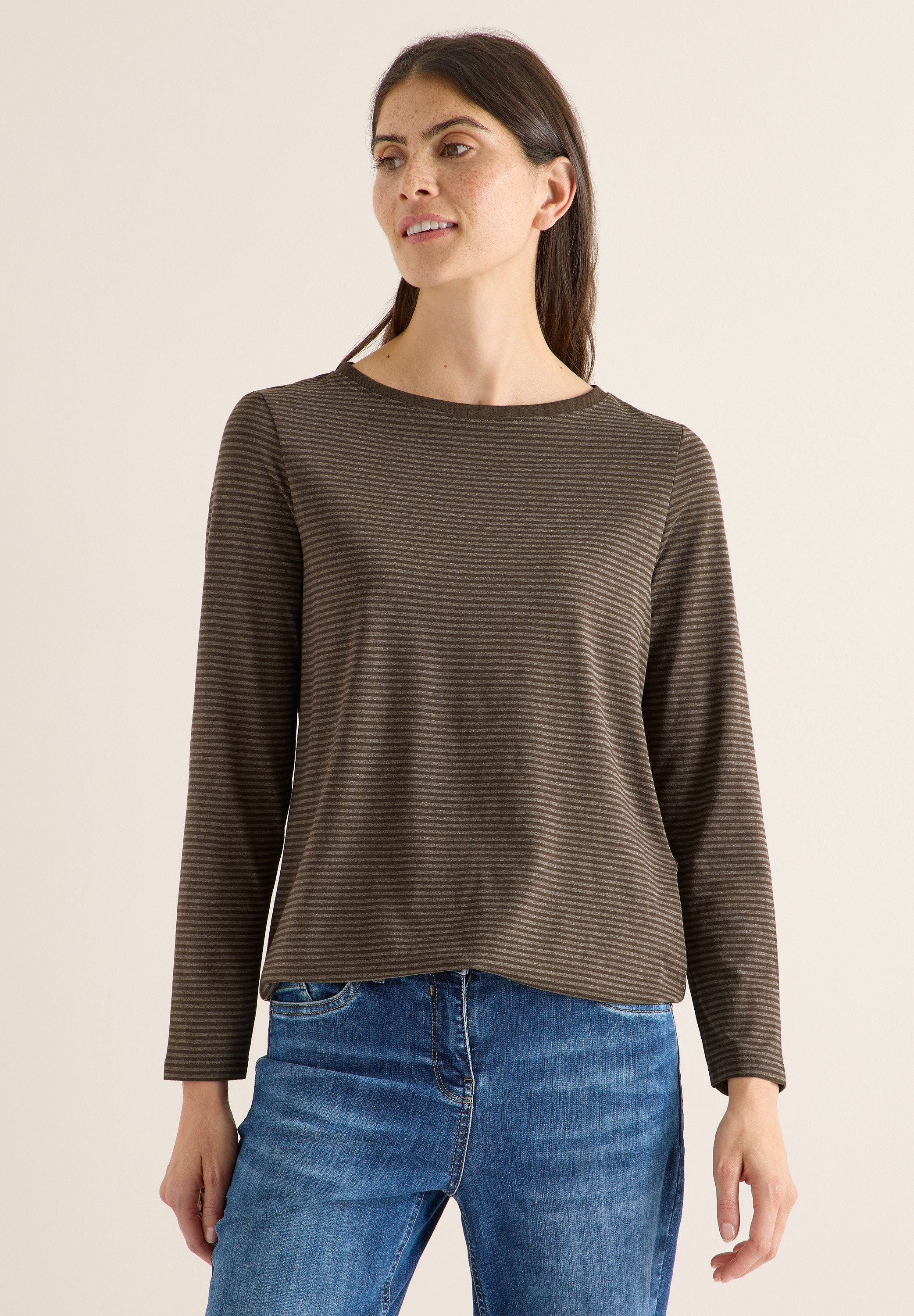 CECIL Langarmshirt im soften Baumwoll-Mix günstig online kaufen