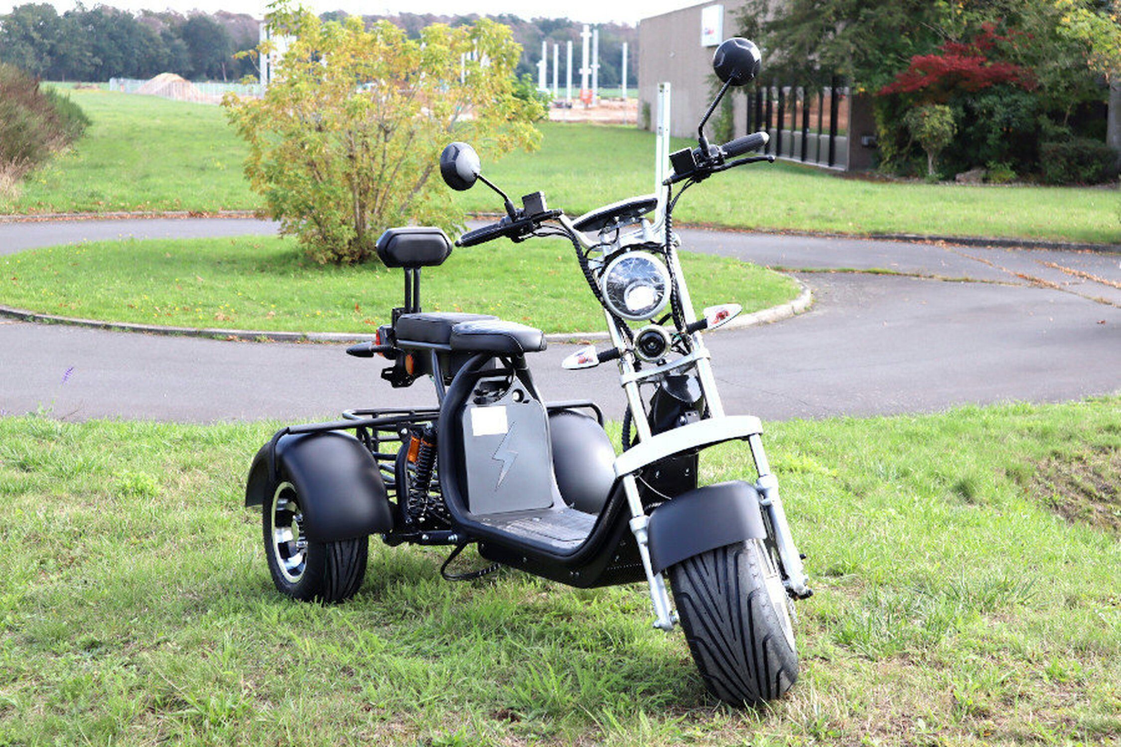 TPFLiving E-Scooter Coco Bike - Volt/12Ah, 1 -Akku: Scheibenbremsen 14 Farbe: km/h, Elektroroller elektro Roller mit 60 35 schwarz Fat Jahren Trike - ab x