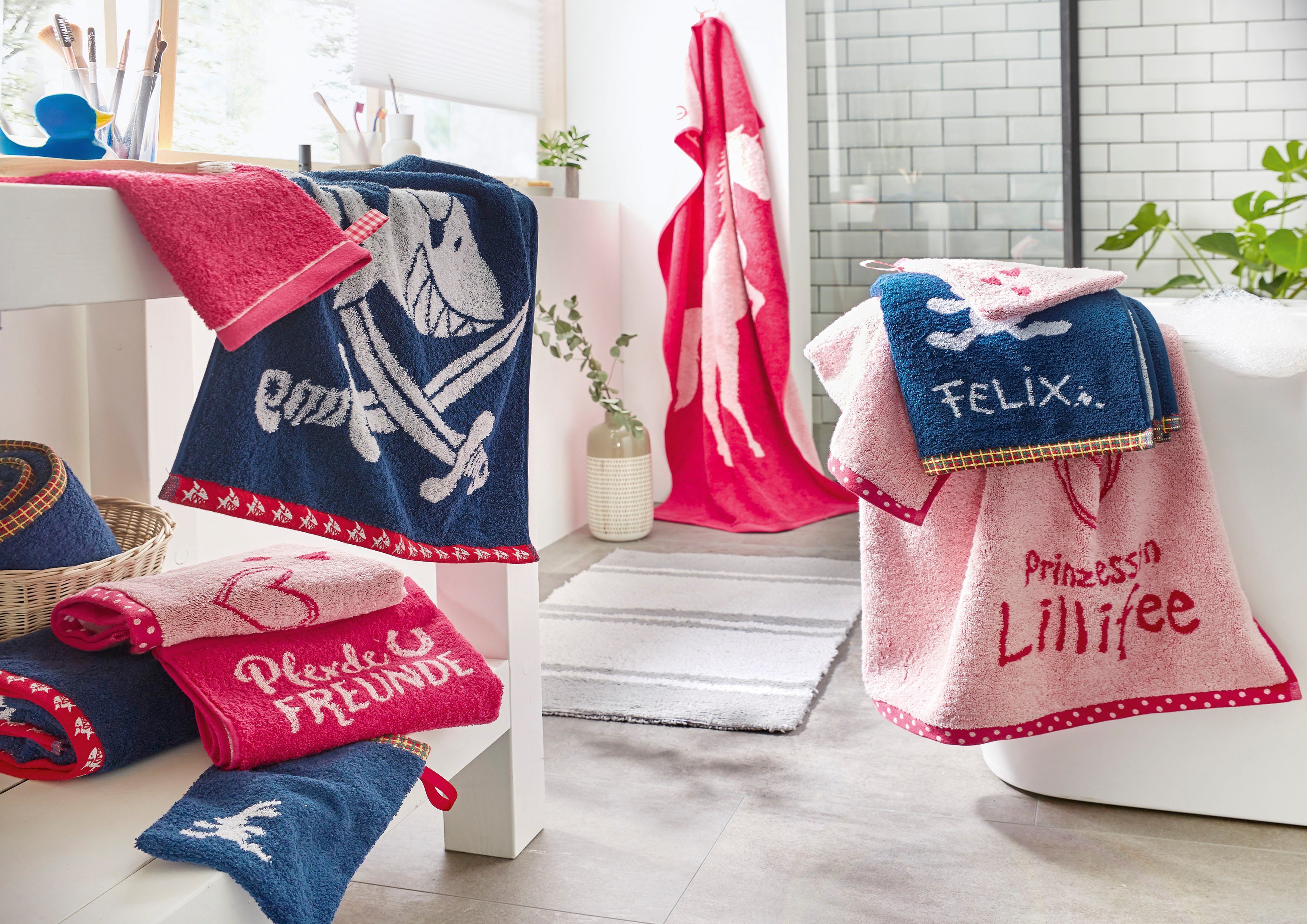 Dyckhoff Duschtuch "Pferdefreunde" 100 % Baumwolle günstig online kaufen