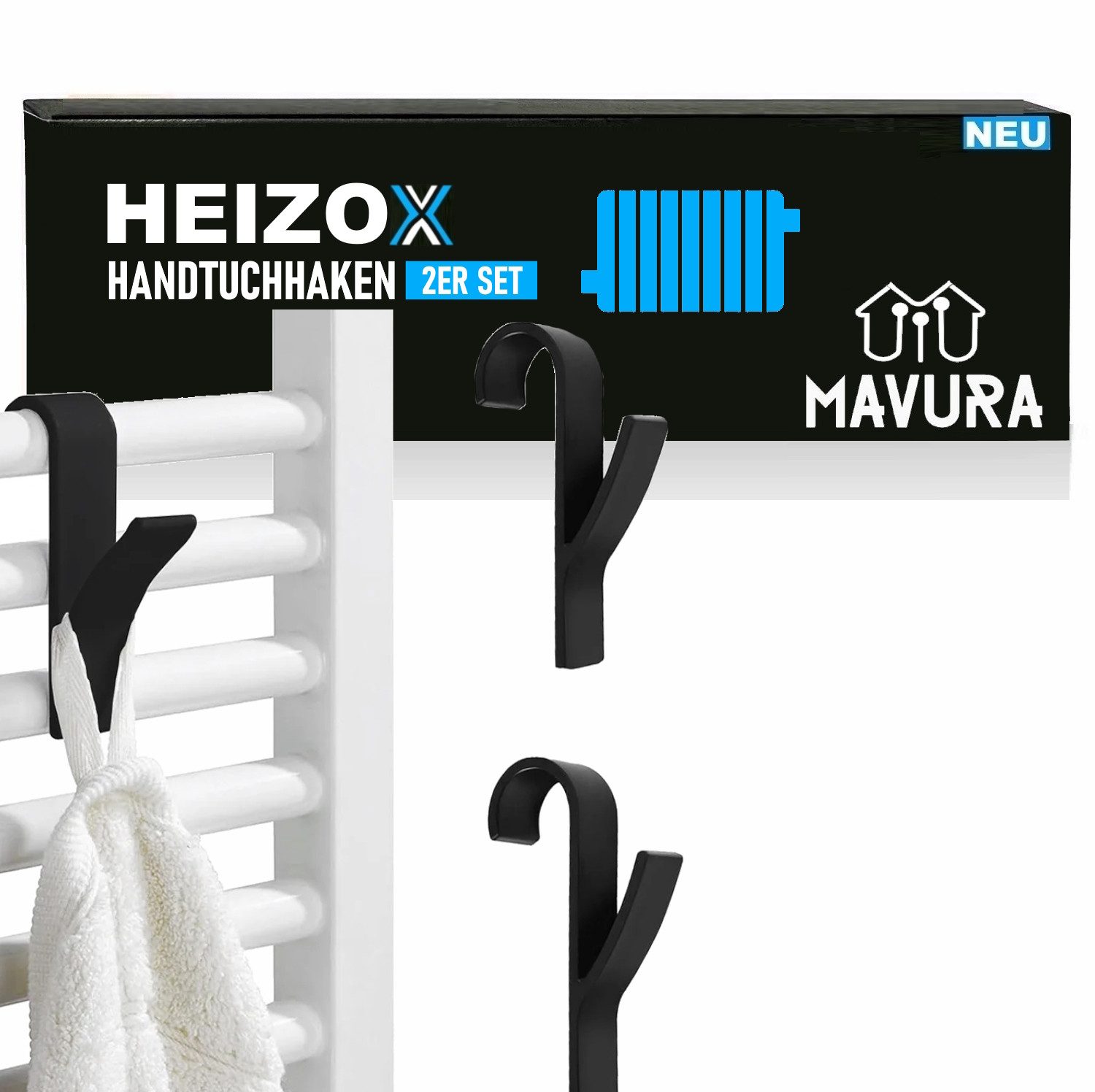 MAVURA Handtuchhaken HEIZOX Handtuchhaken 2 Stk günstig online kaufen