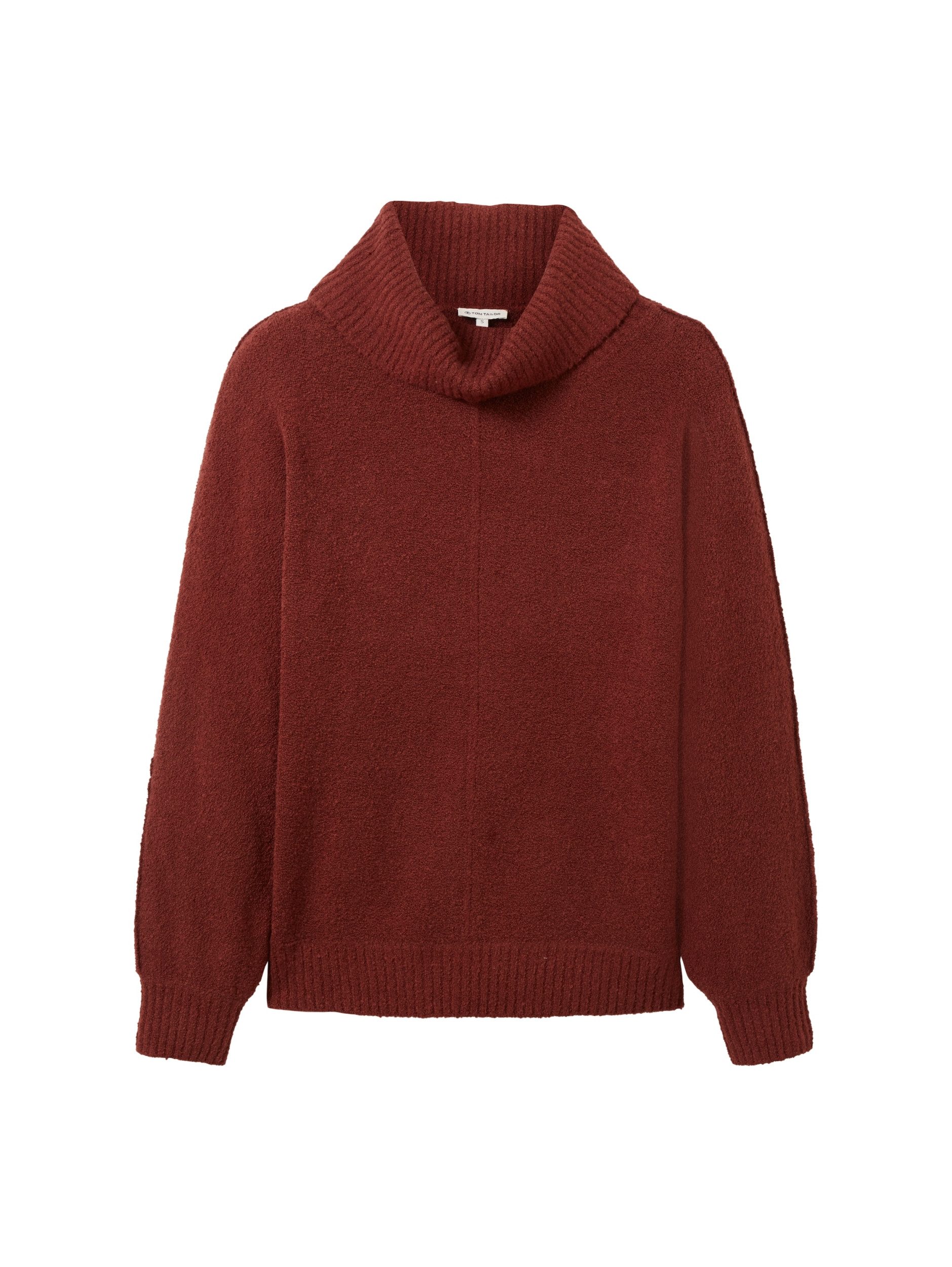 TOM TAILOR Sweatshirt Knit boucle batwing