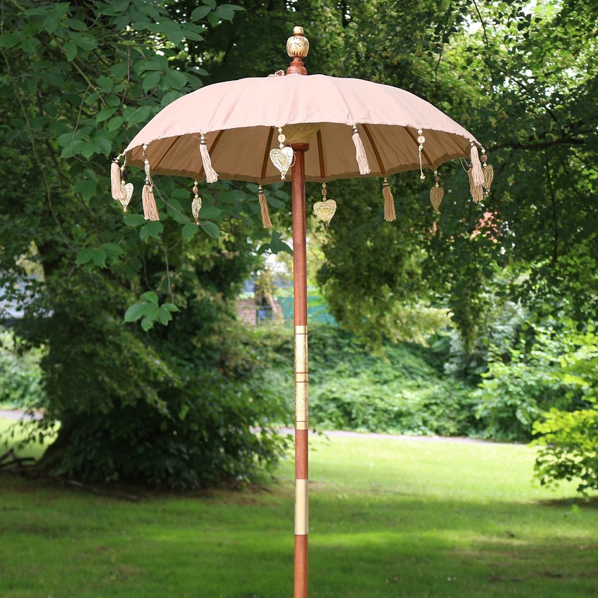 Oriental Galerie Sonnenschirm »BaliSonnenschirm 90 cm Hellbraun