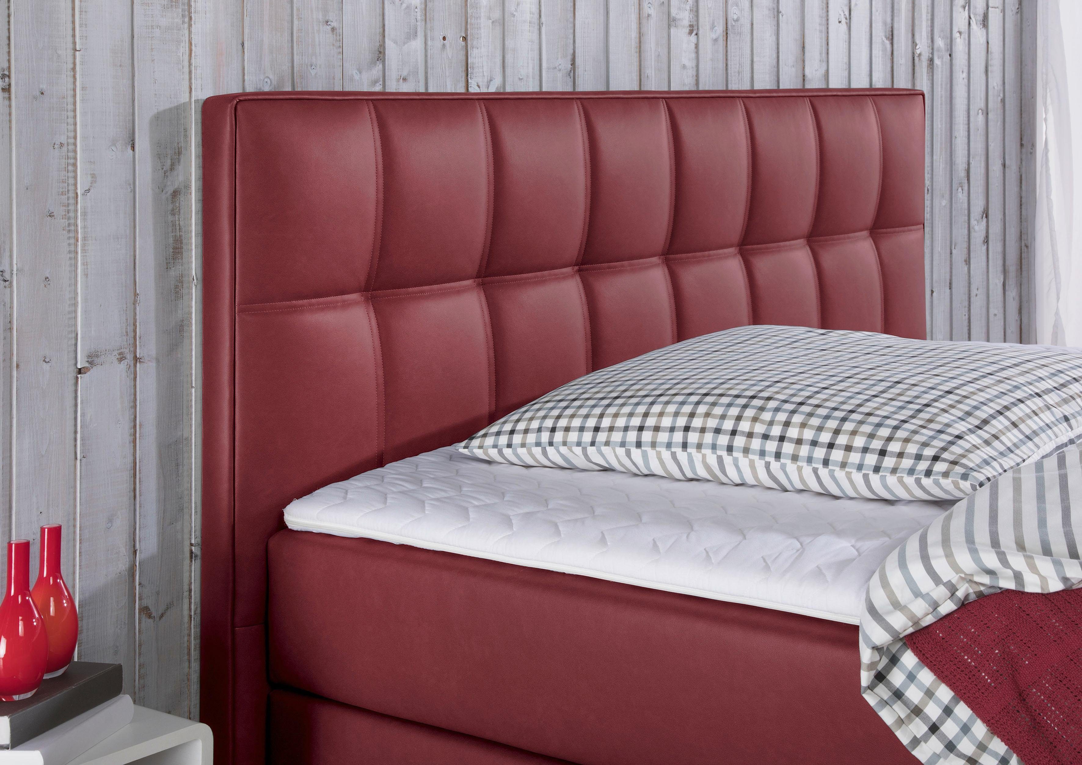 Home affaire Boxspringbett Tavira, in 4 Breiten, 4 Farben und 3 Matratzenarten, incl. Topper