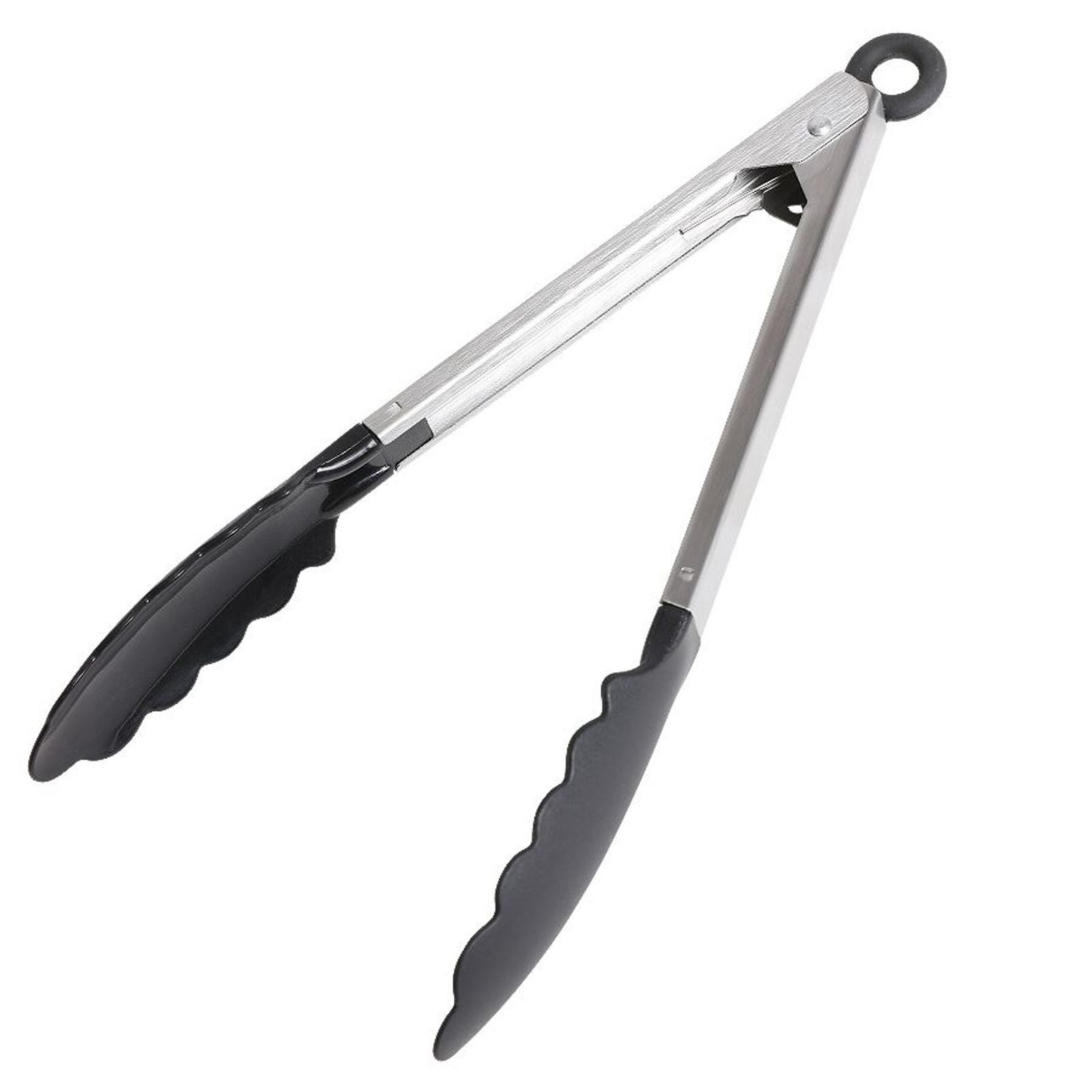 BURI Grillzange Anrichtezange 26cm Servierzange Nudelzange Küchenzange Salatgreifer